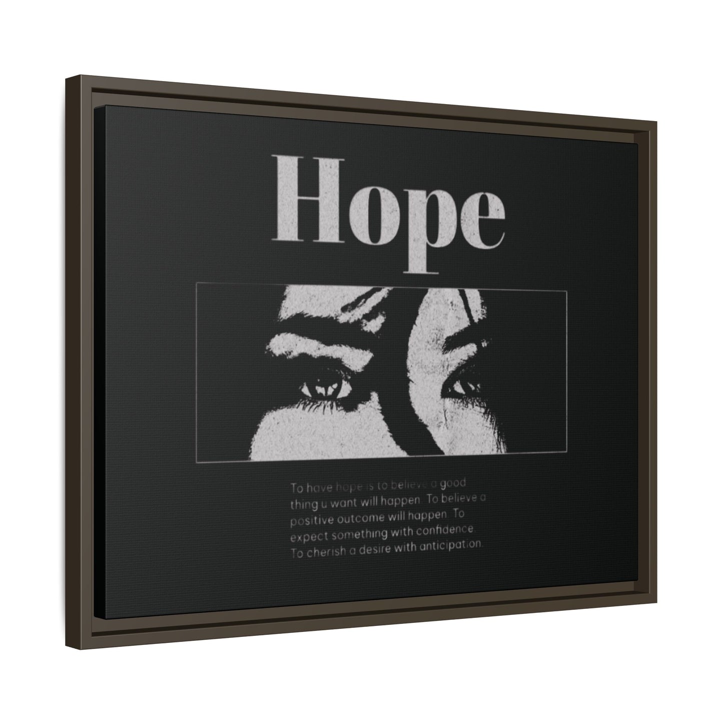 Hope – Eyes That Still Believe (Framed Art Print)