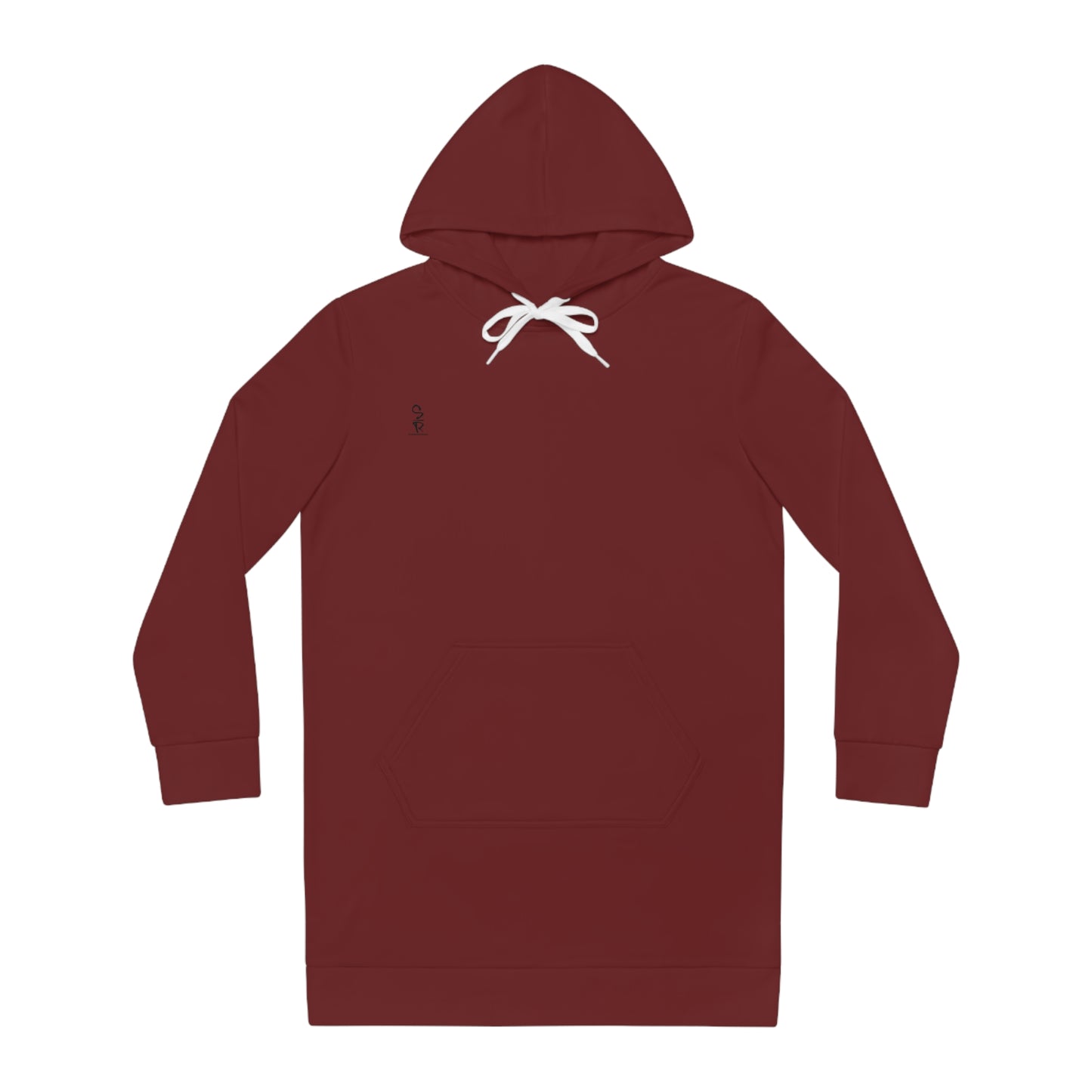 Whispers of Winter Solid Hoodie Dress – Oxblood