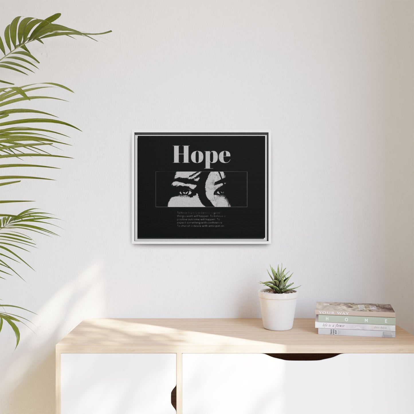 Hope – Eyes That Still Believe (Framed Art Print)