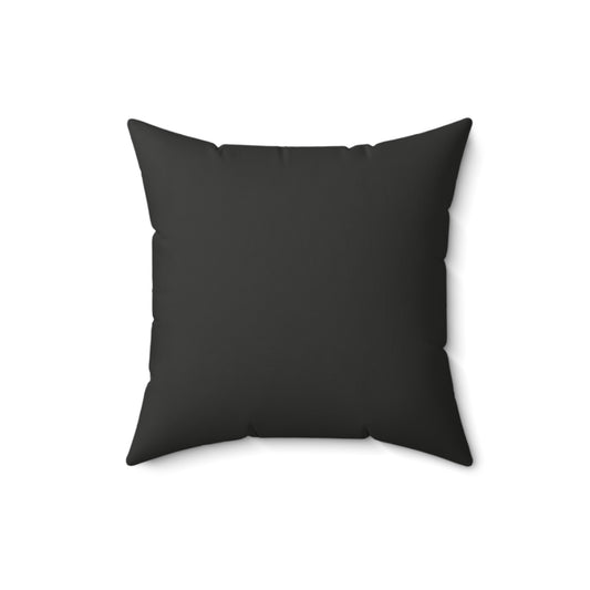 Faithful Tartan Cushion – Charcoal Black Front, Plaid Back | Faux Suede Accent Pillow
