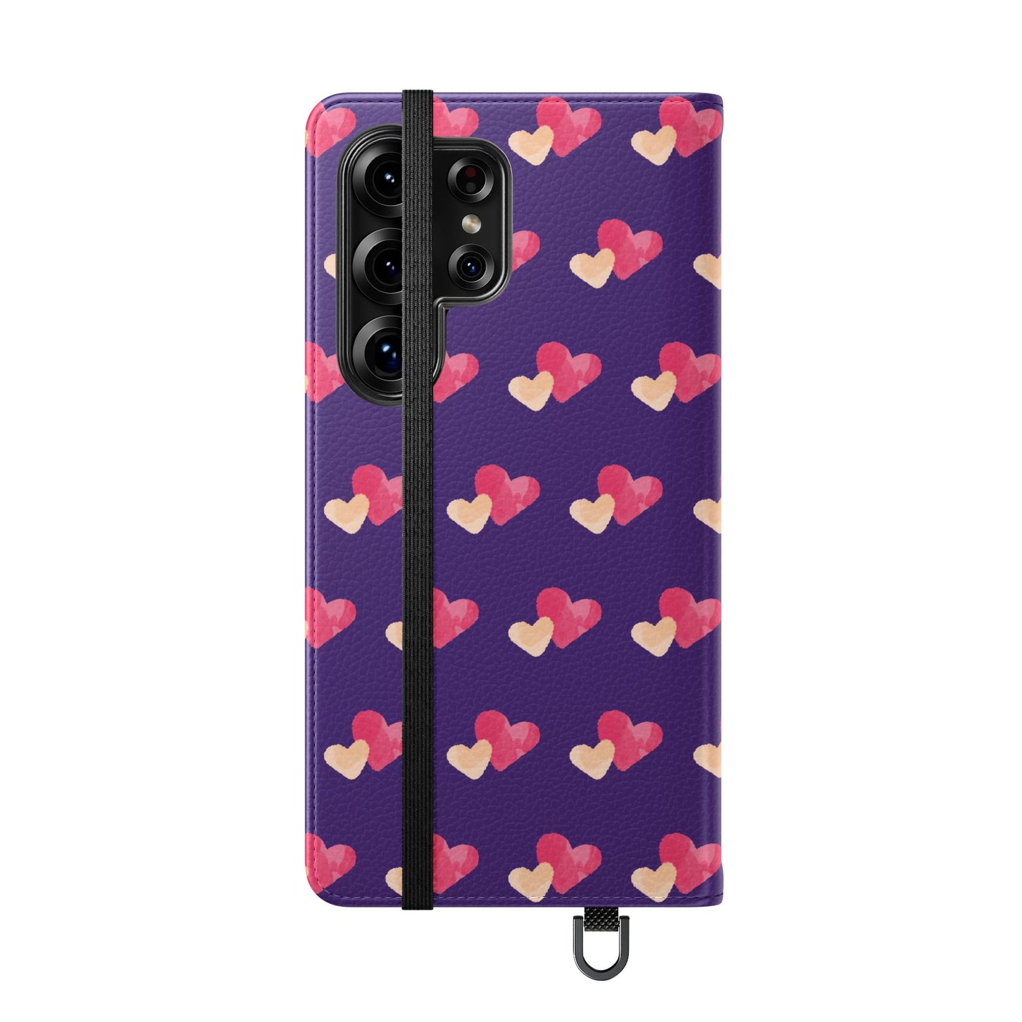 "Faith-Filled Hearts | Flip Phone Case – Purple"