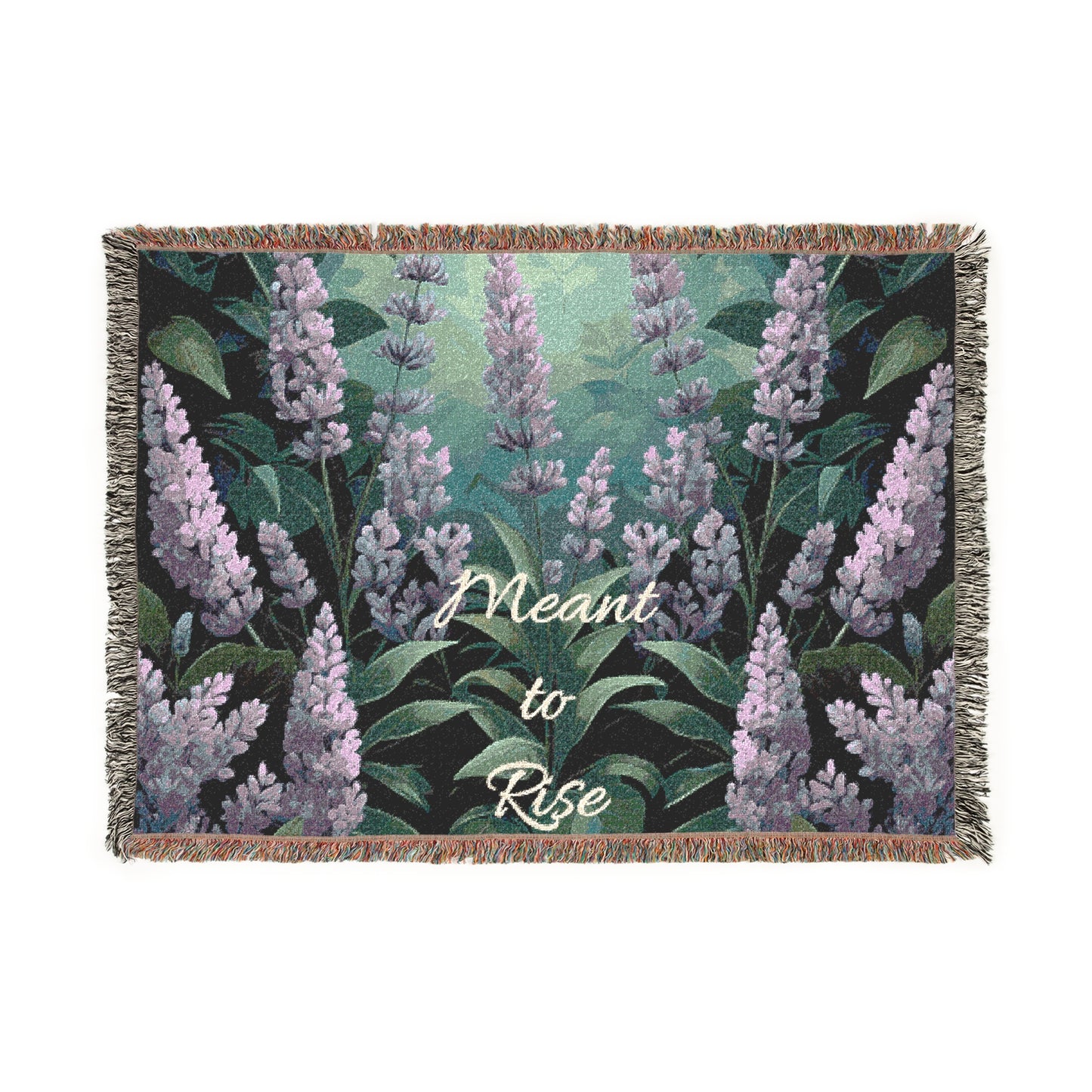 Meant to Rise – Lavender Garden Woven Throw