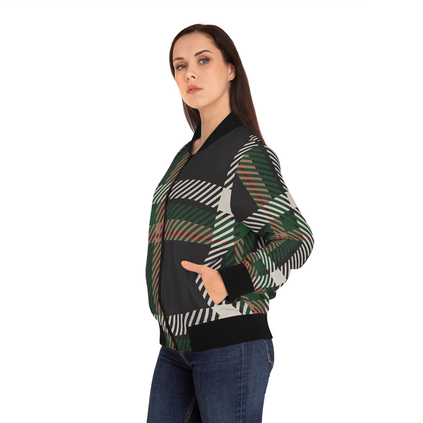 Faithful Tartan Bomber Jacket – Women's Edition