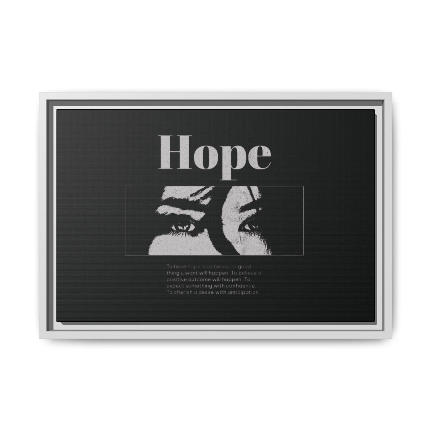 Hope – Eyes That Still Believe (Framed Art Print)