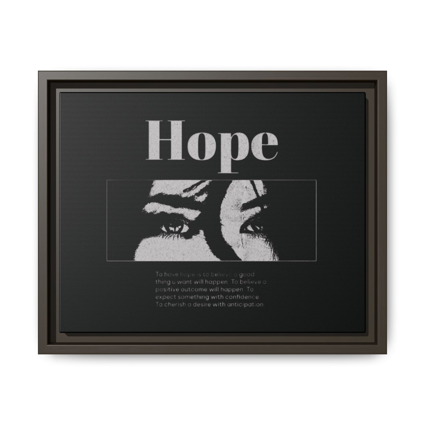 Hope – Eyes That Still Believe (Framed Art Print)