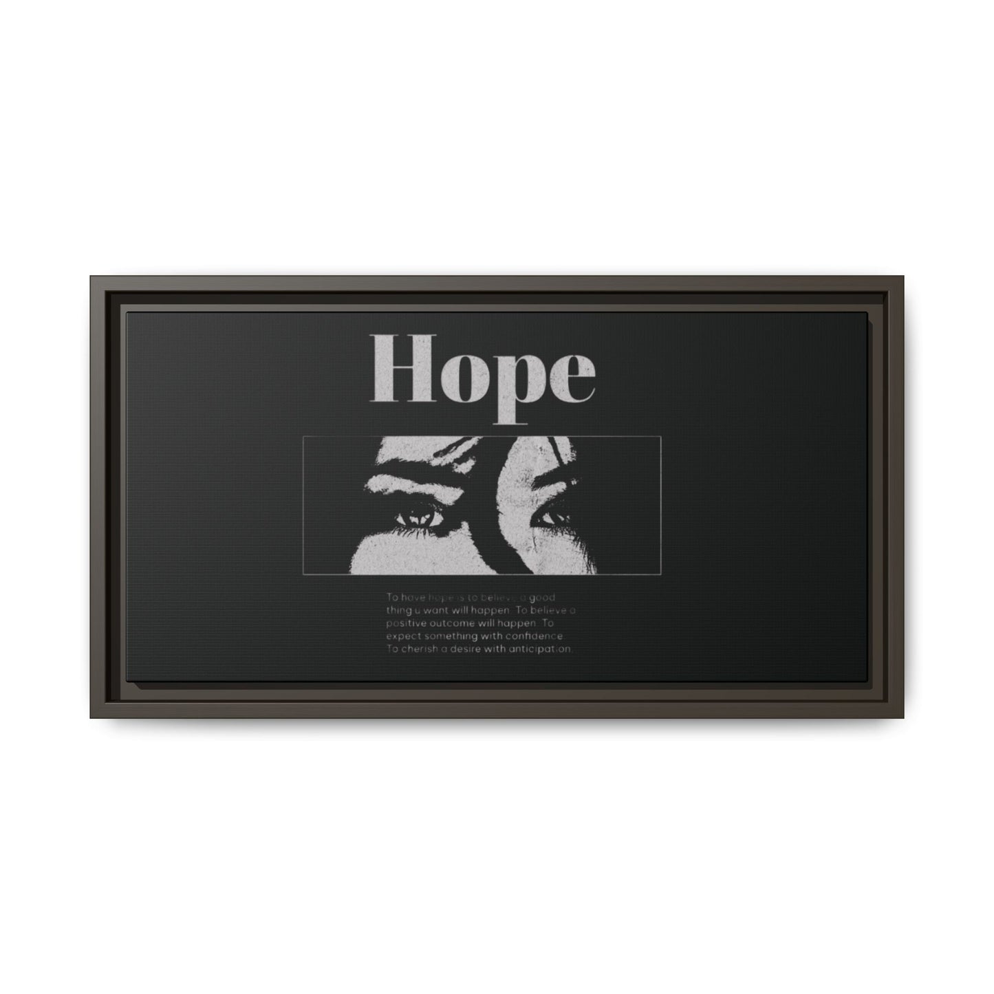 Hope – Eyes That Still Believe (Framed Art Print)