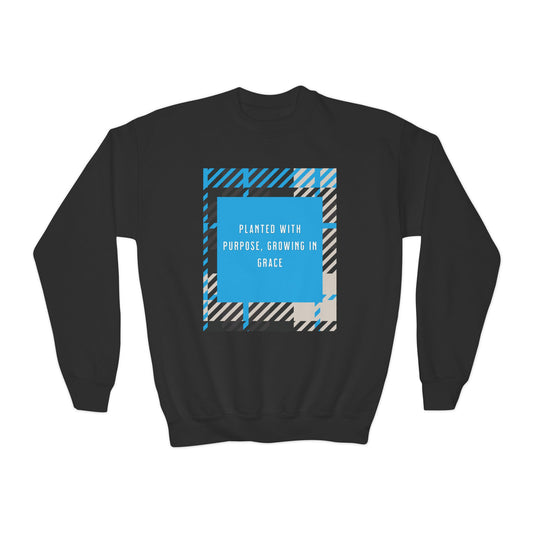 “Planted with Purpose, Growing in Grace” Luxe Unisex Sweatshirt
