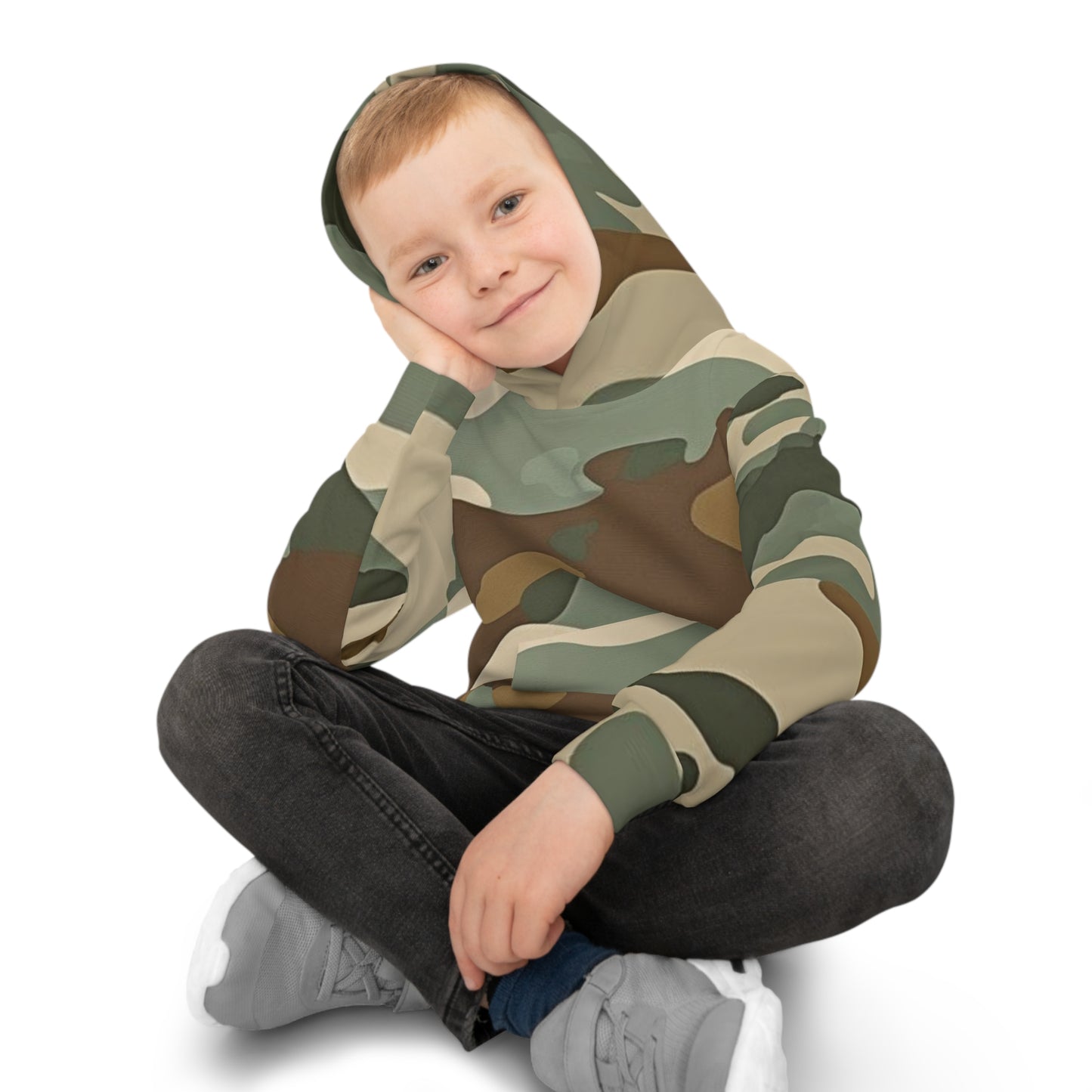 Faithful Fighter – Unisex Camo Hoodie