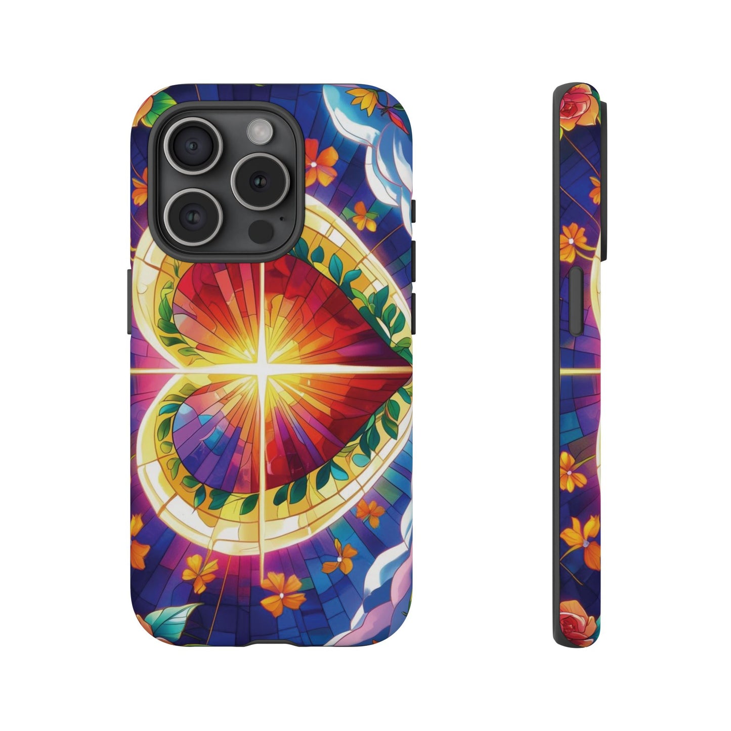 "Heart of Light" Phone Case – Stained Glass Faith Edition
