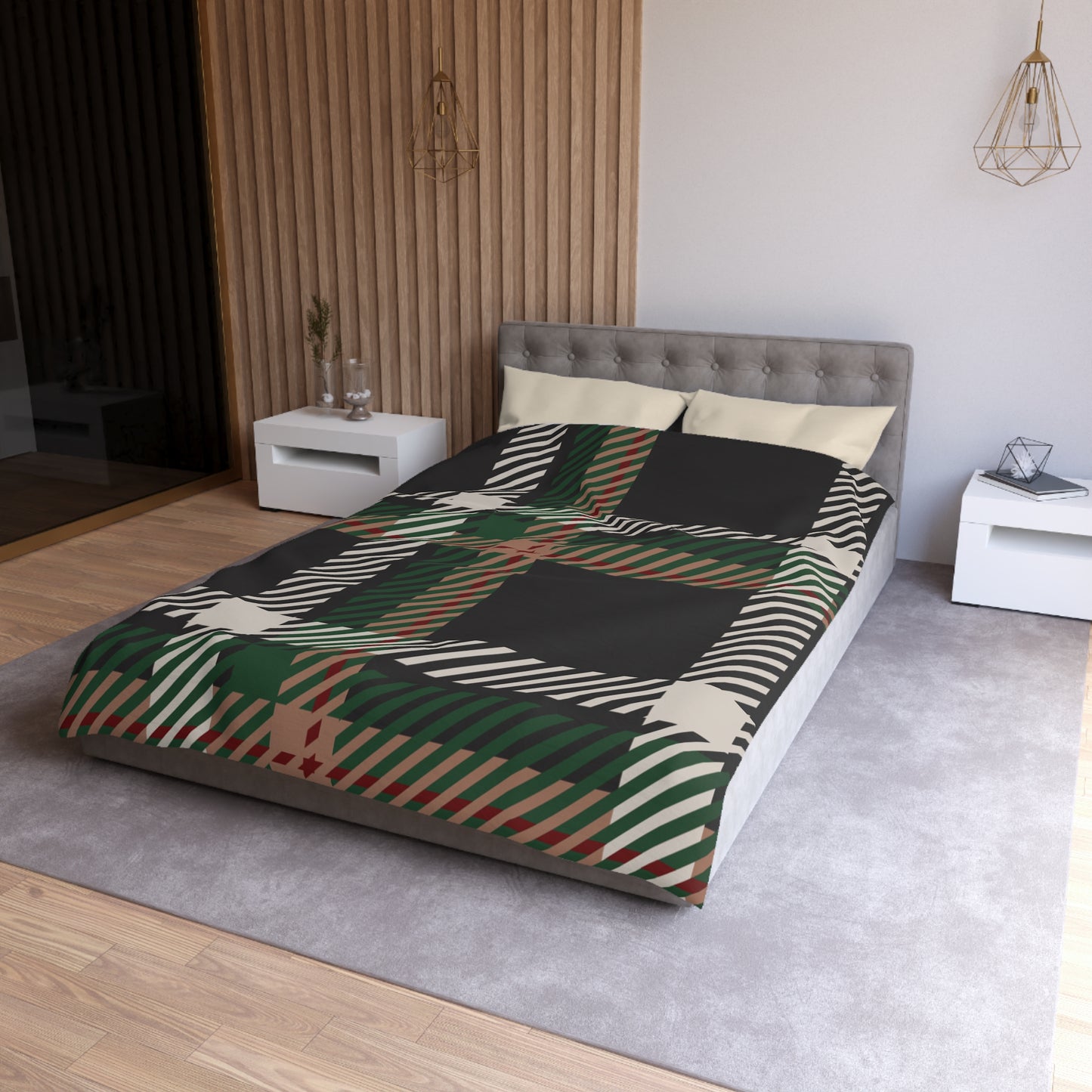 Faithful Tartan | Duvet Cover (Cream or White Underside)