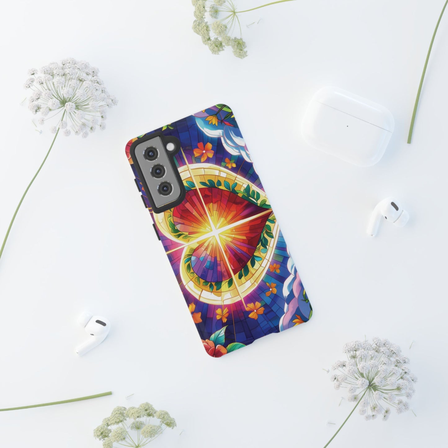 "Heart of Light" Phone Case – Stained Glass Faith Edition
