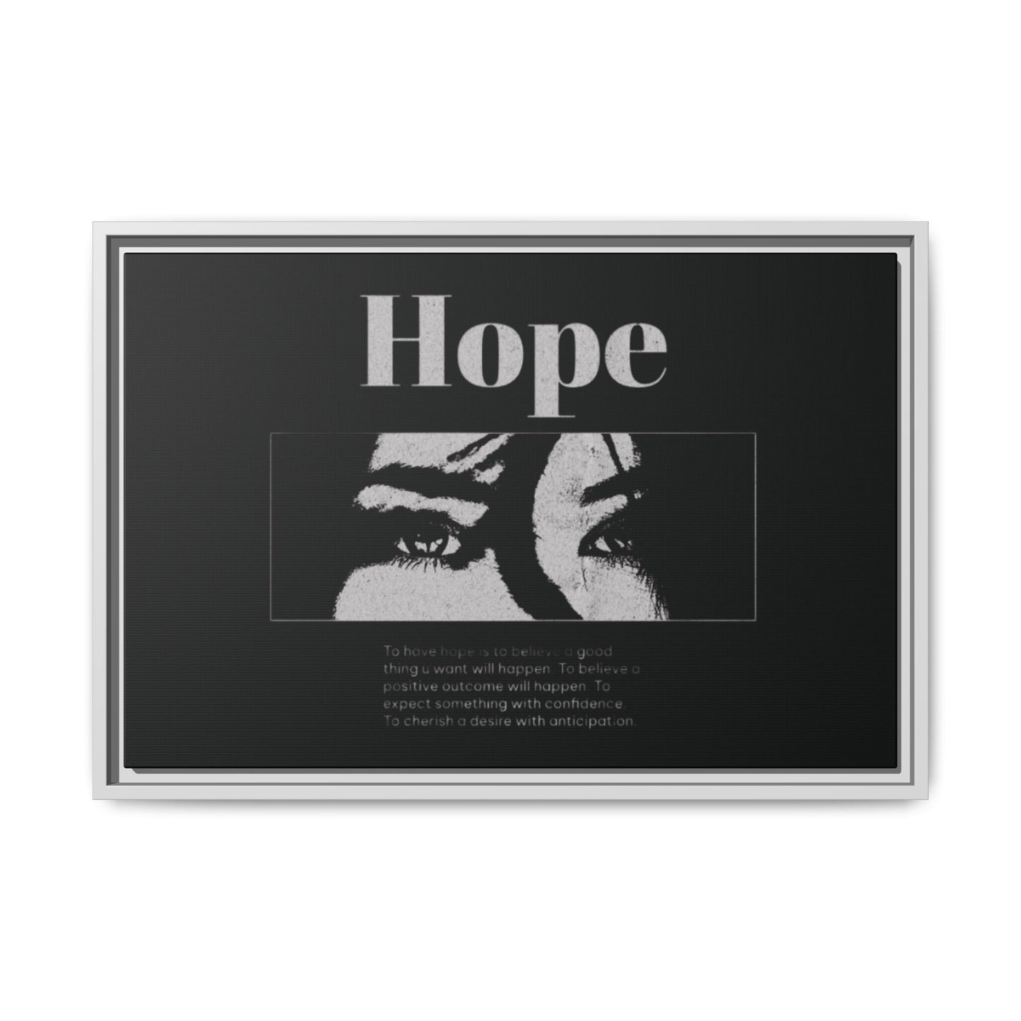 Hope – Eyes That Still Believe (Framed Art Print)