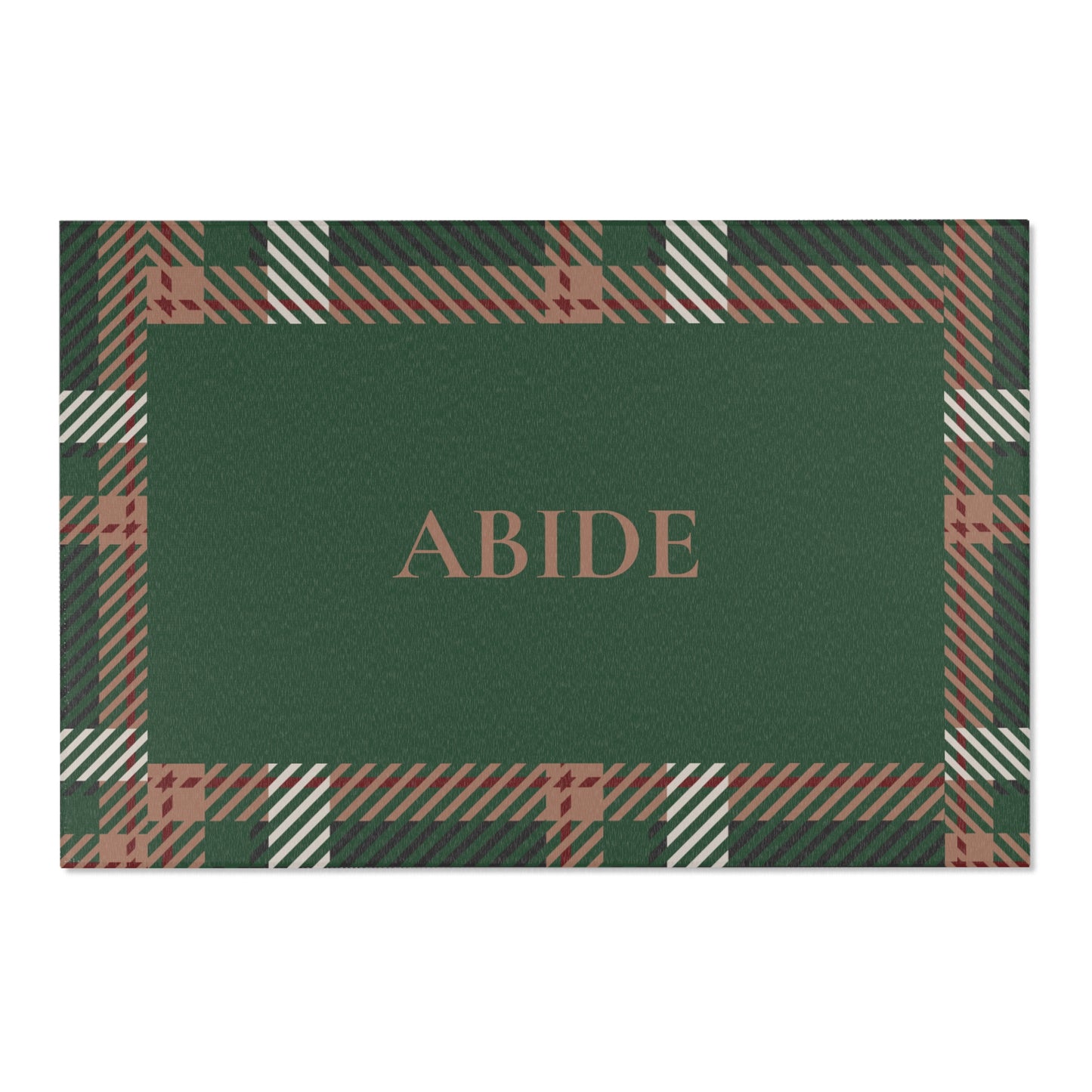 Abide Rug – Evergreen & Plaid