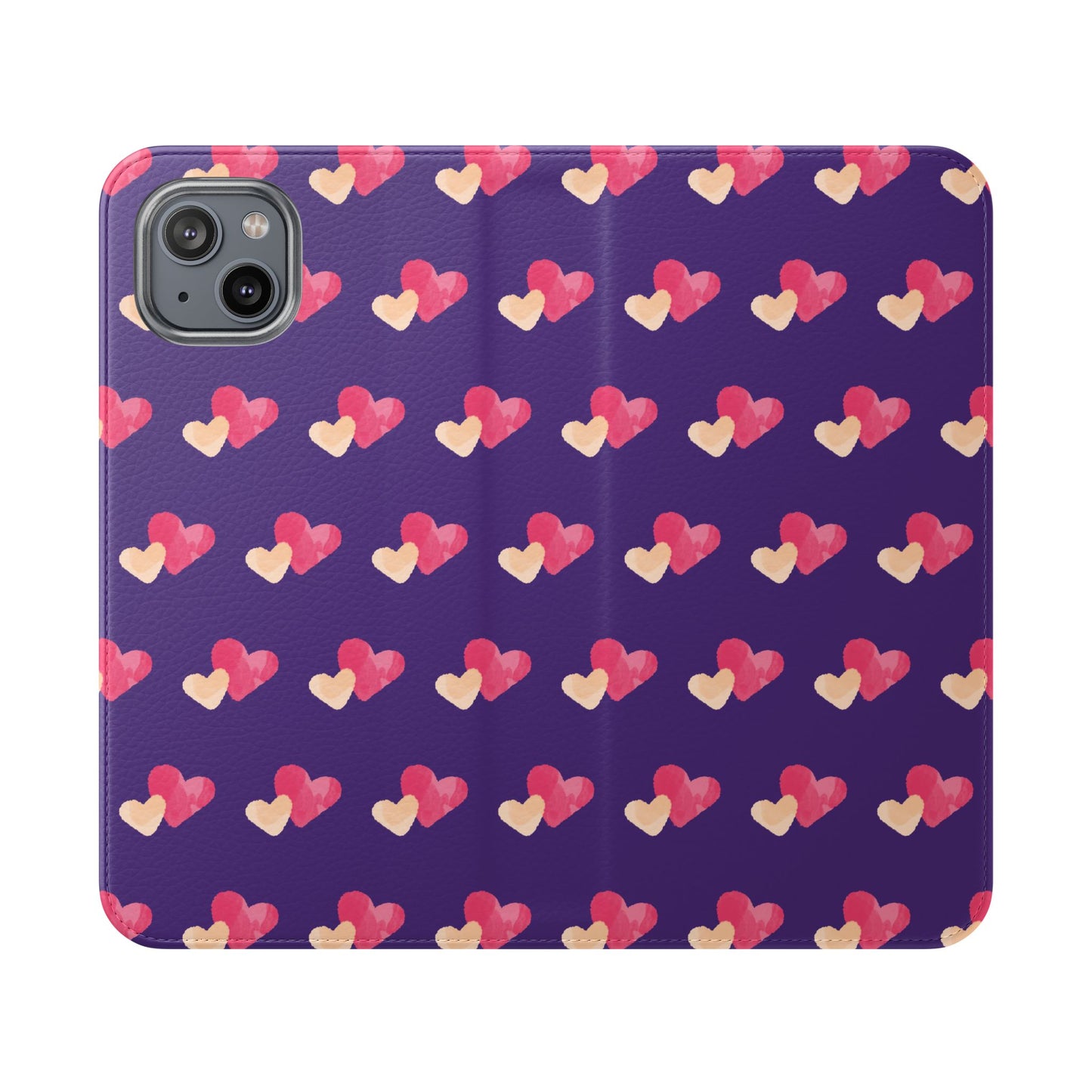 "Faith-Filled Hearts | Flip Phone Case – Purple"