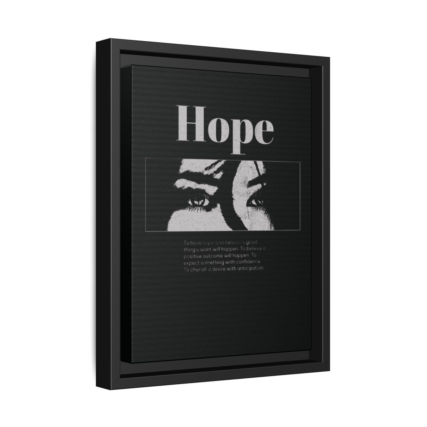 Hope – Eyes That Still Believe (Framed Art Print)