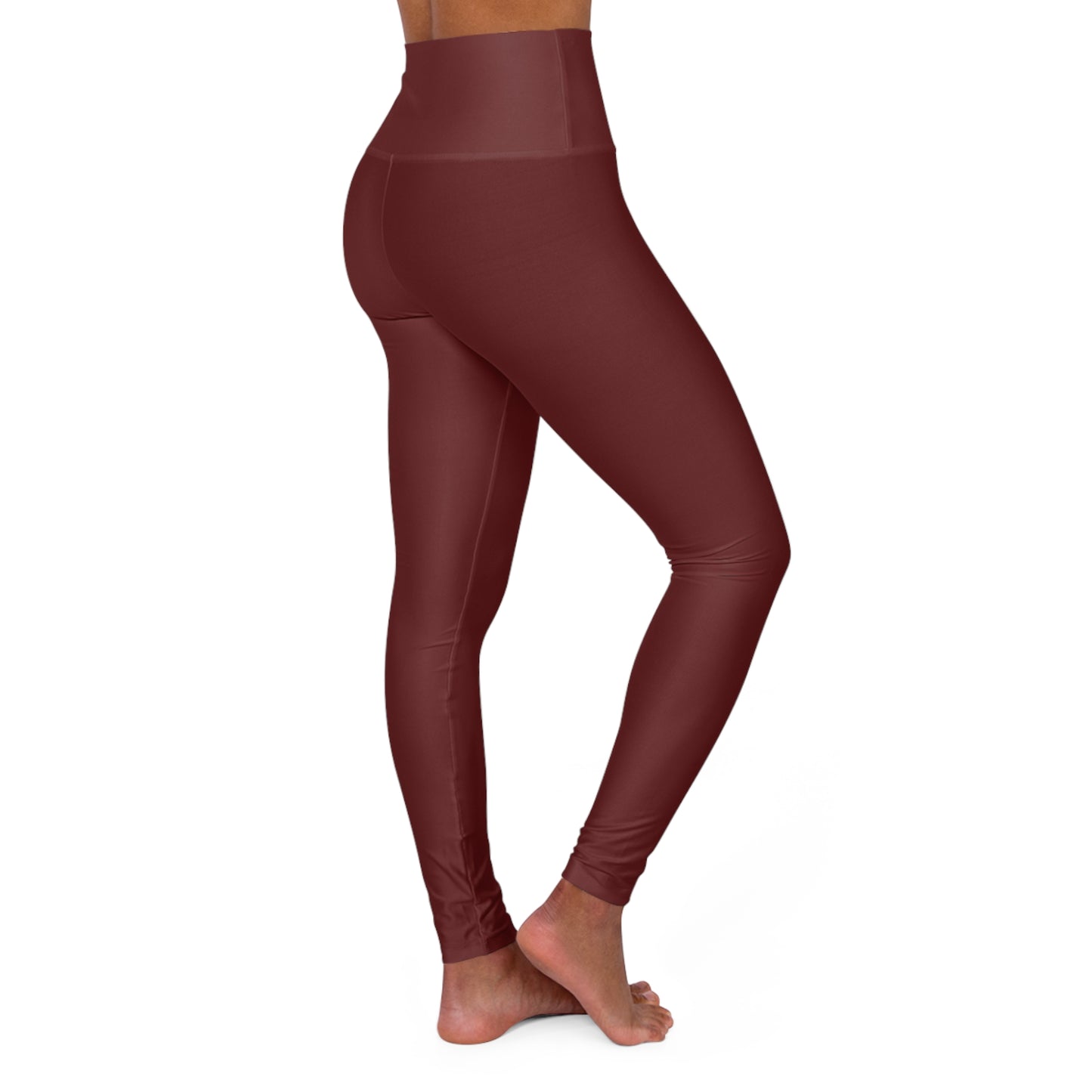 Faith in Motion: Luxe Solid Leggings – Oxblood