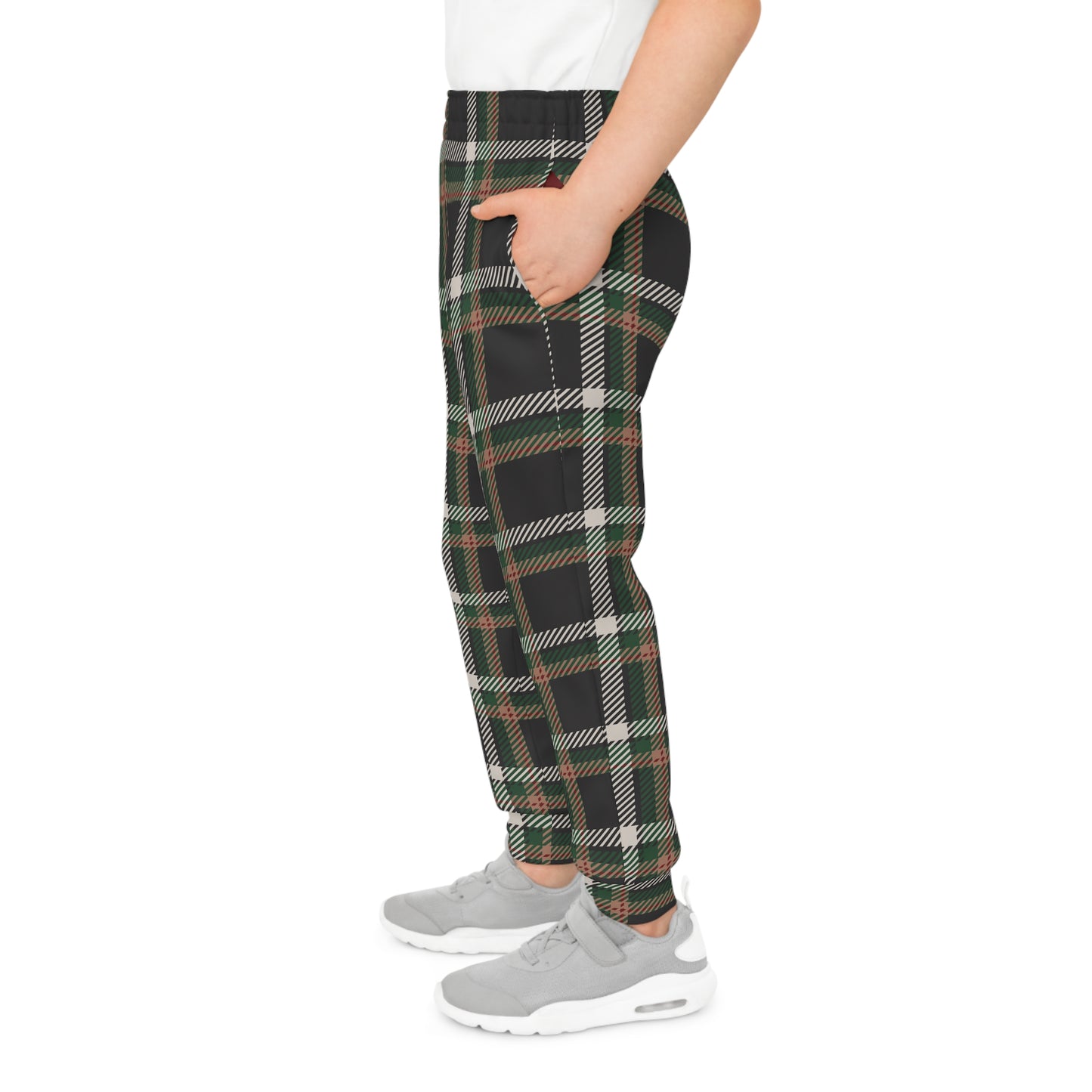 Faithful Tartan Youth Joggers – Grounded in Grace, Made to Move