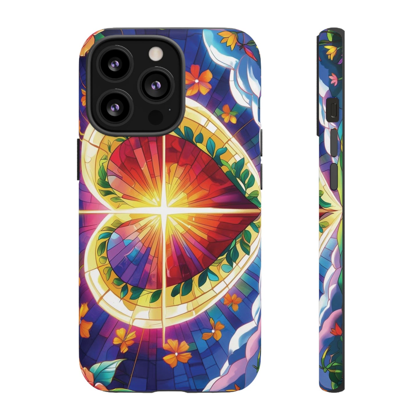 "Heart of Light" Phone Case – Stained Glass Faith Edition