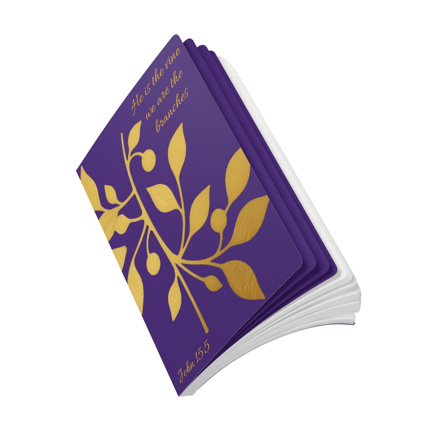 The Vine & The Branches – John 15:5 Journal (Purple & Gold)