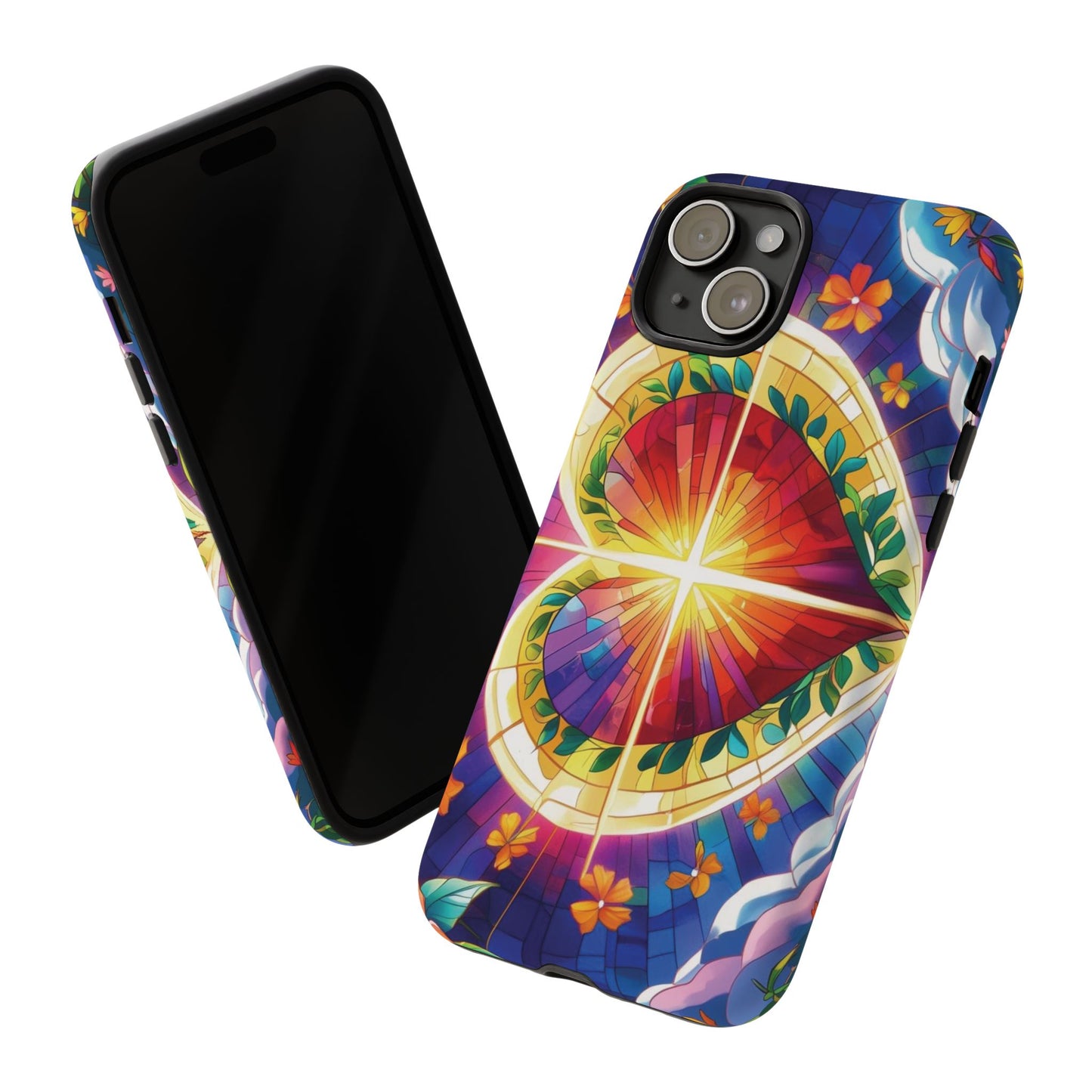 "Heart of Light" Phone Case – Stained Glass Faith Edition
