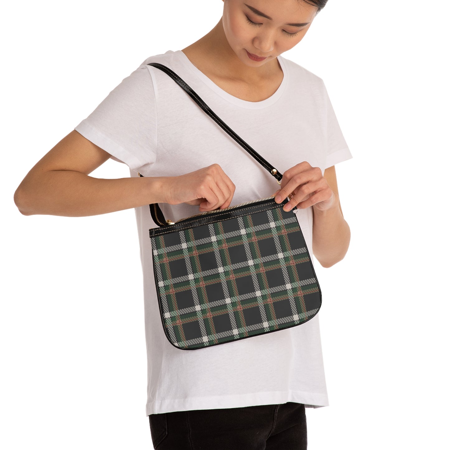 Faithful Tartan Small Shoulder Bag – Everyday Grace Edition
