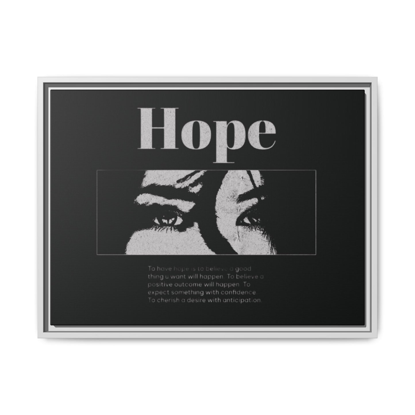 Hope – Eyes That Still Believe (Framed Art Print)