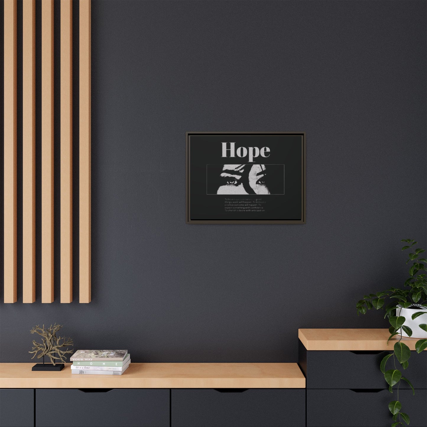 Hope – Eyes That Still Believe (Framed Art Print)