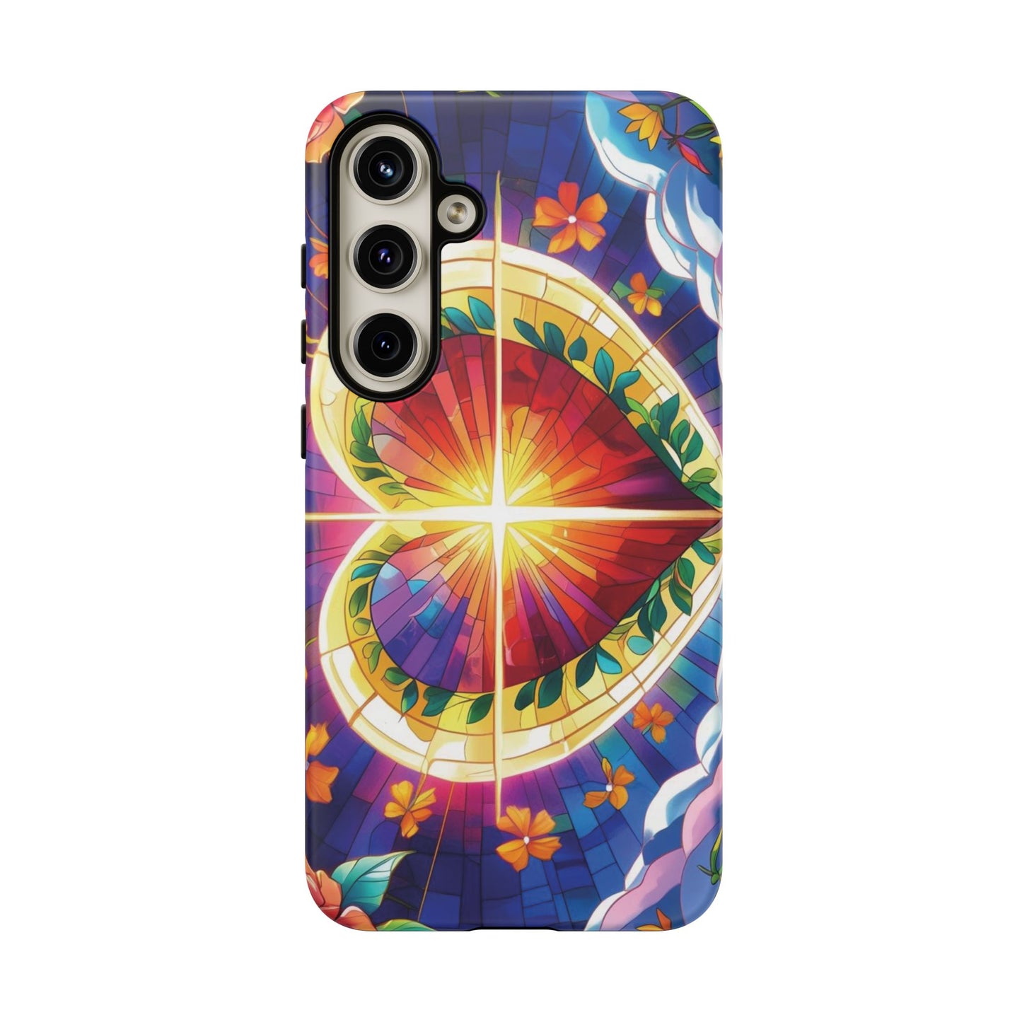 "Heart of Light" Phone Case – Stained Glass Faith Edition