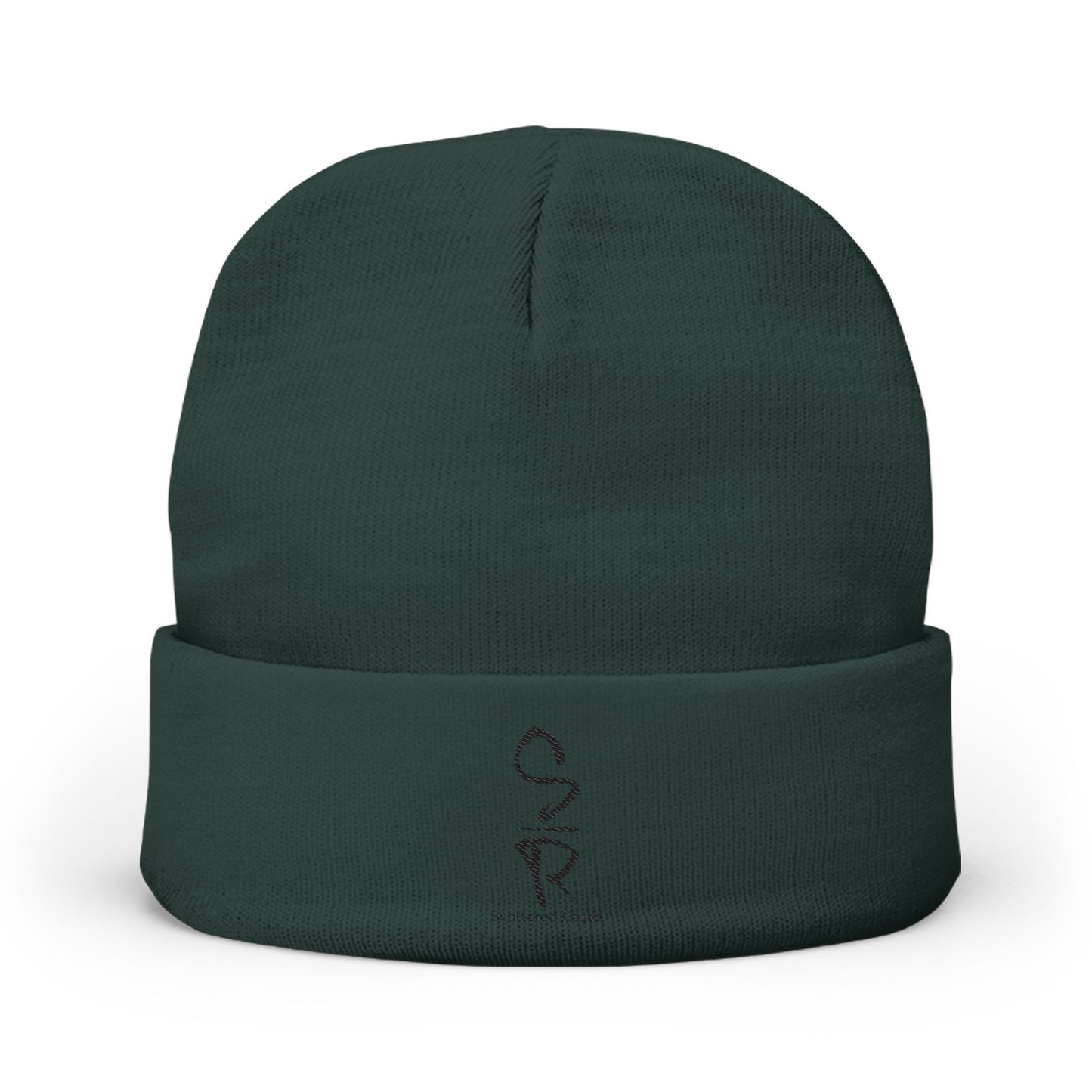 Rooted Warmth: Scattered Roses Embroidered Logo Beanie