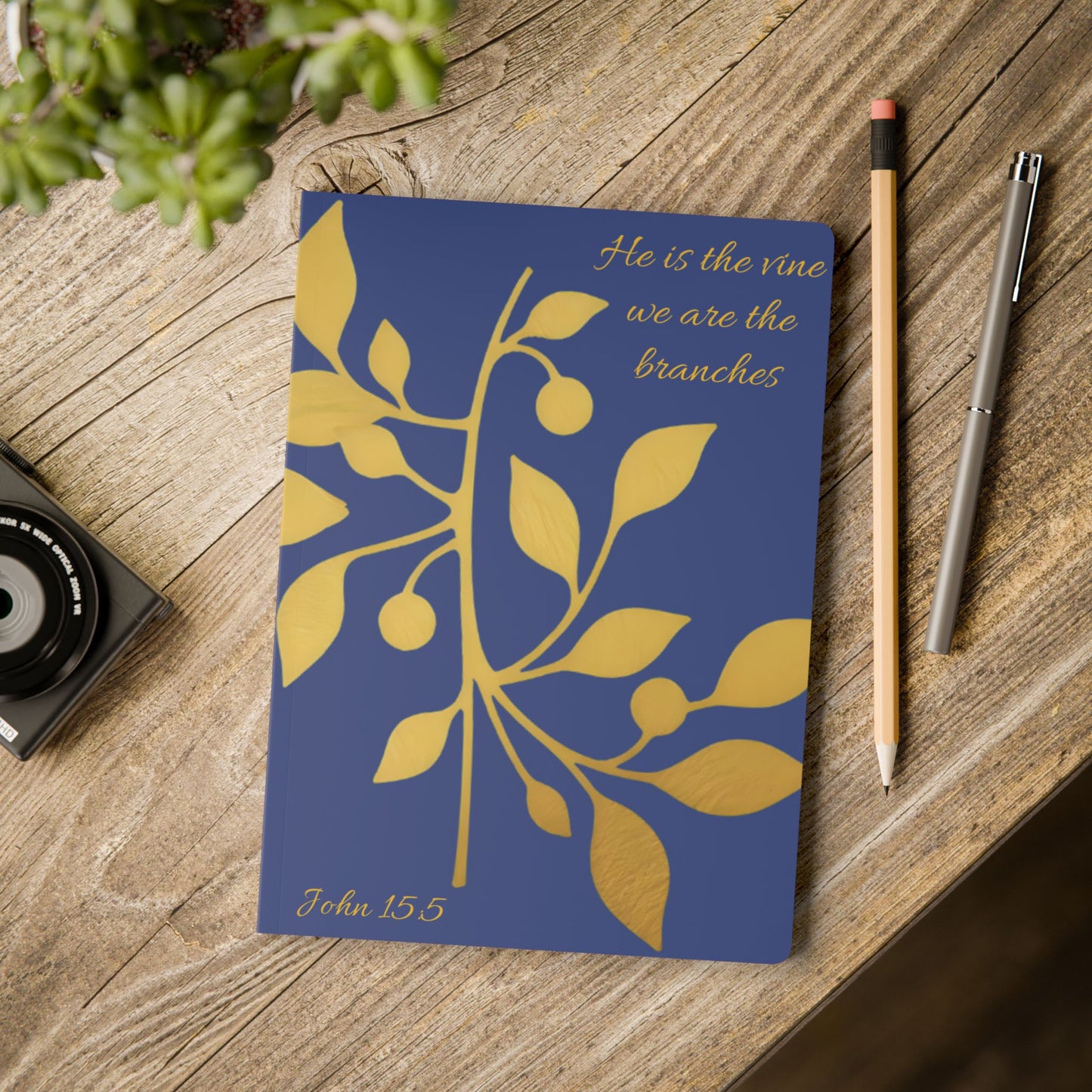 The Vine & The Branches – John 15:5 Journal (Royal Blue)