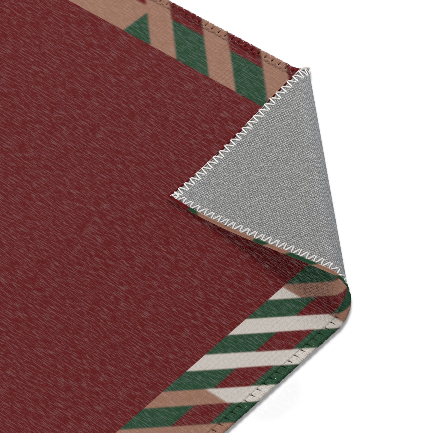 Abide Rug – Oxblood & Plaid