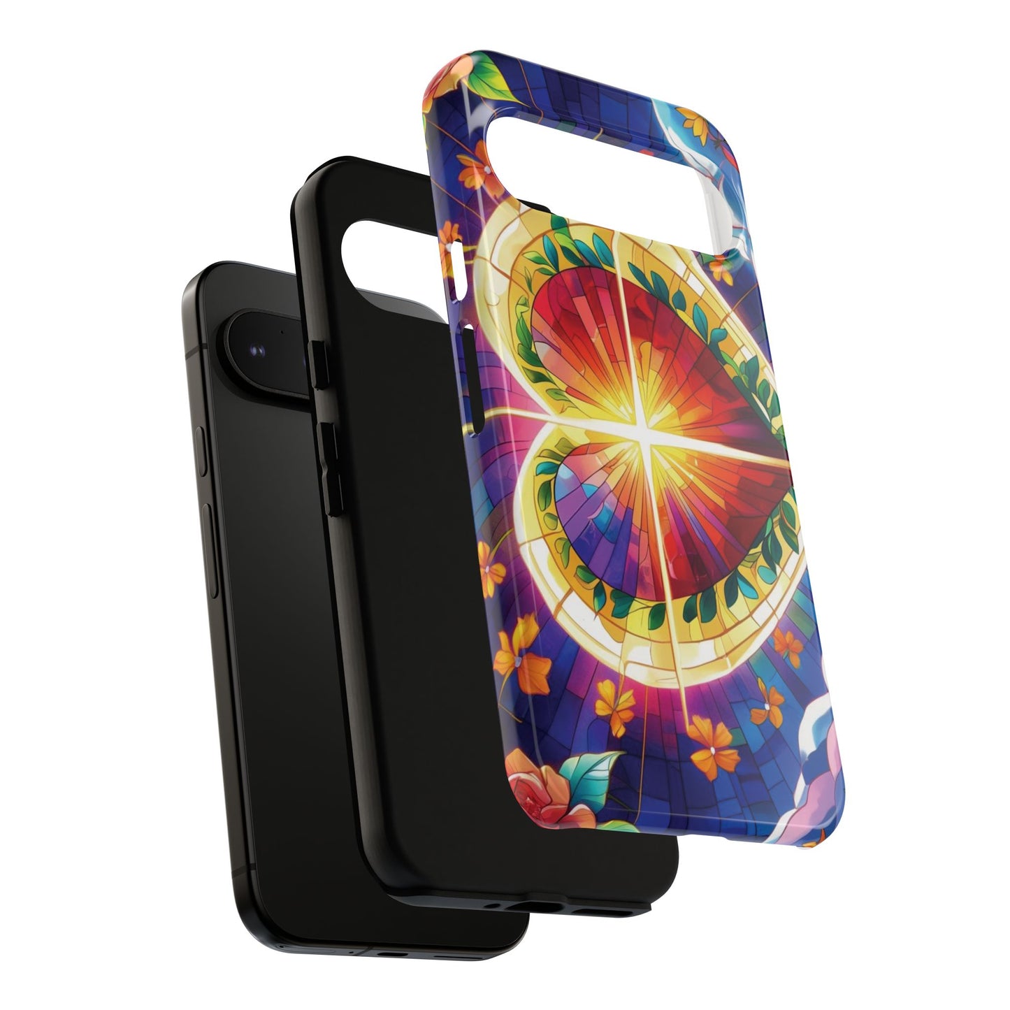 "Heart of Light" Phone Case – Stained Glass Faith Edition
