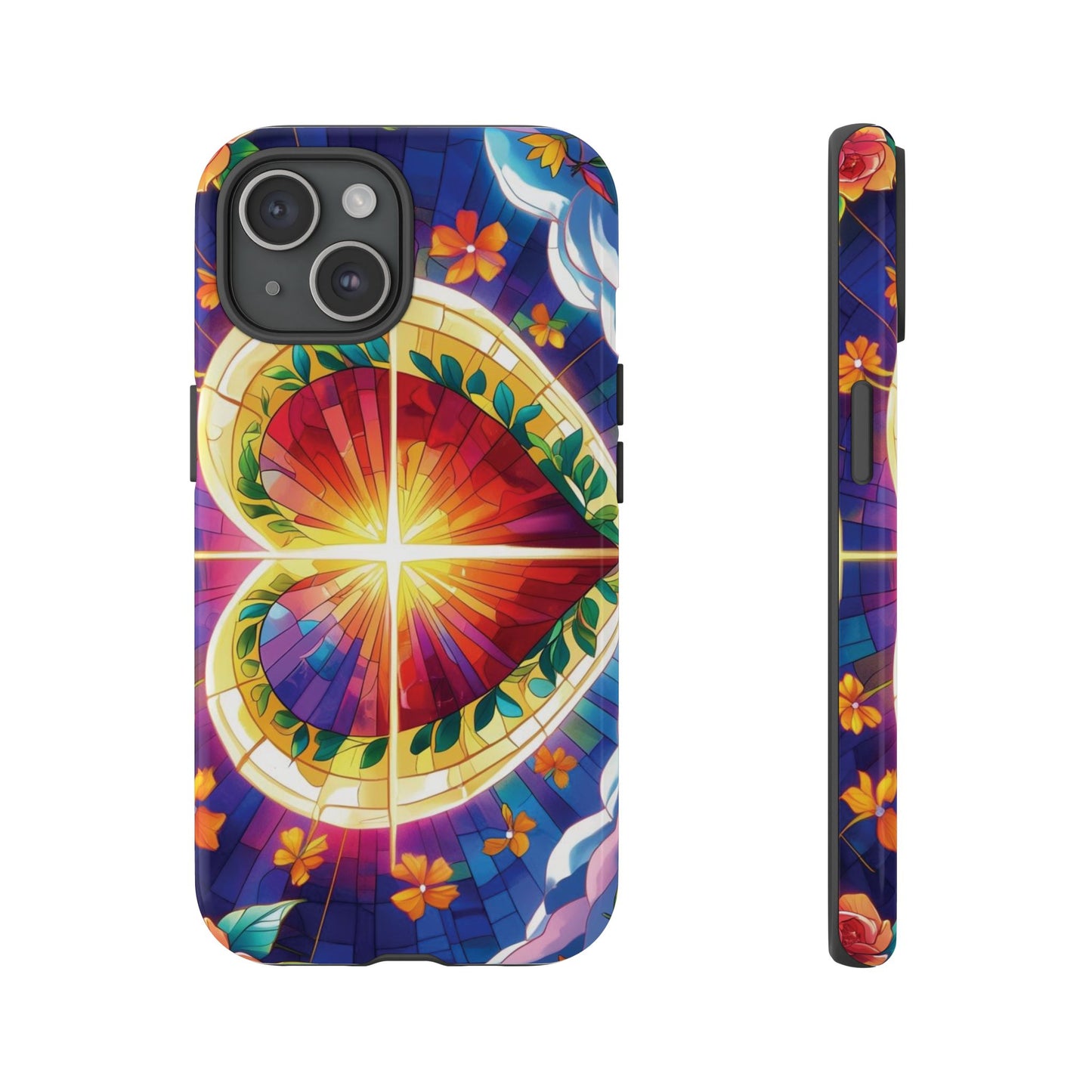 "Heart of Light" Phone Case – Stained Glass Faith Edition