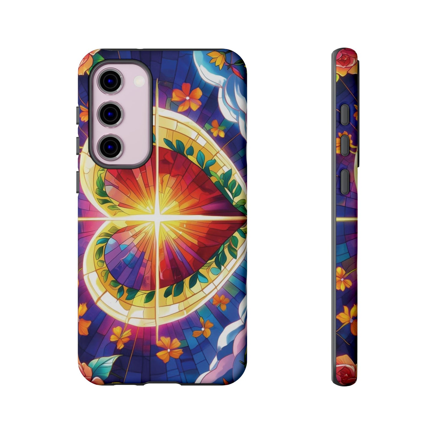 "Heart of Light" Phone Case – Stained Glass Faith Edition
