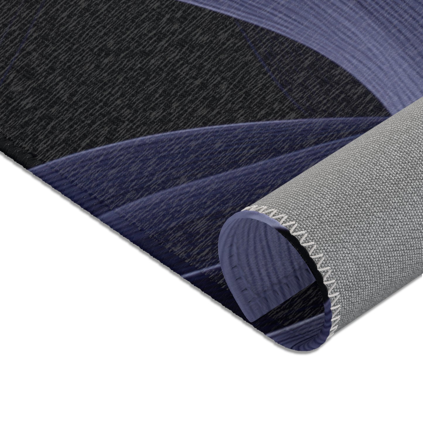 Midnight Bloom Noir Area Rug