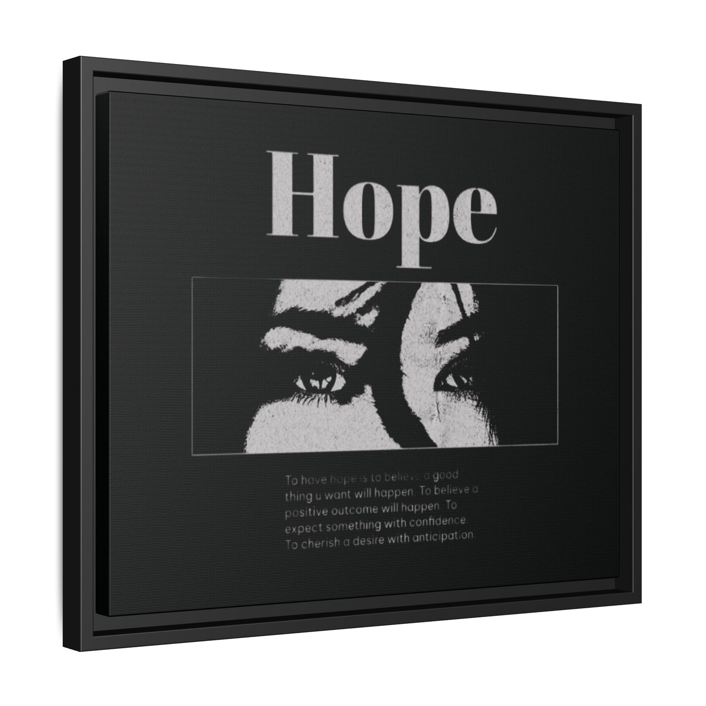 Hope – Eyes That Still Believe (Framed Art Print)