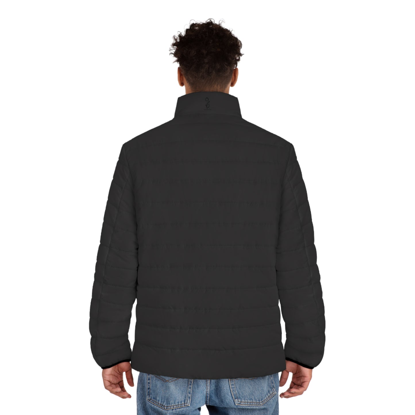 Faithful Tartan Men's Puffer Jacket – Charcoal Black - Men's
