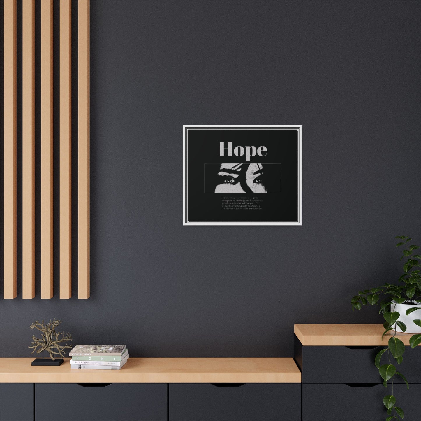 Hope – Eyes That Still Believe (Framed Art Print)