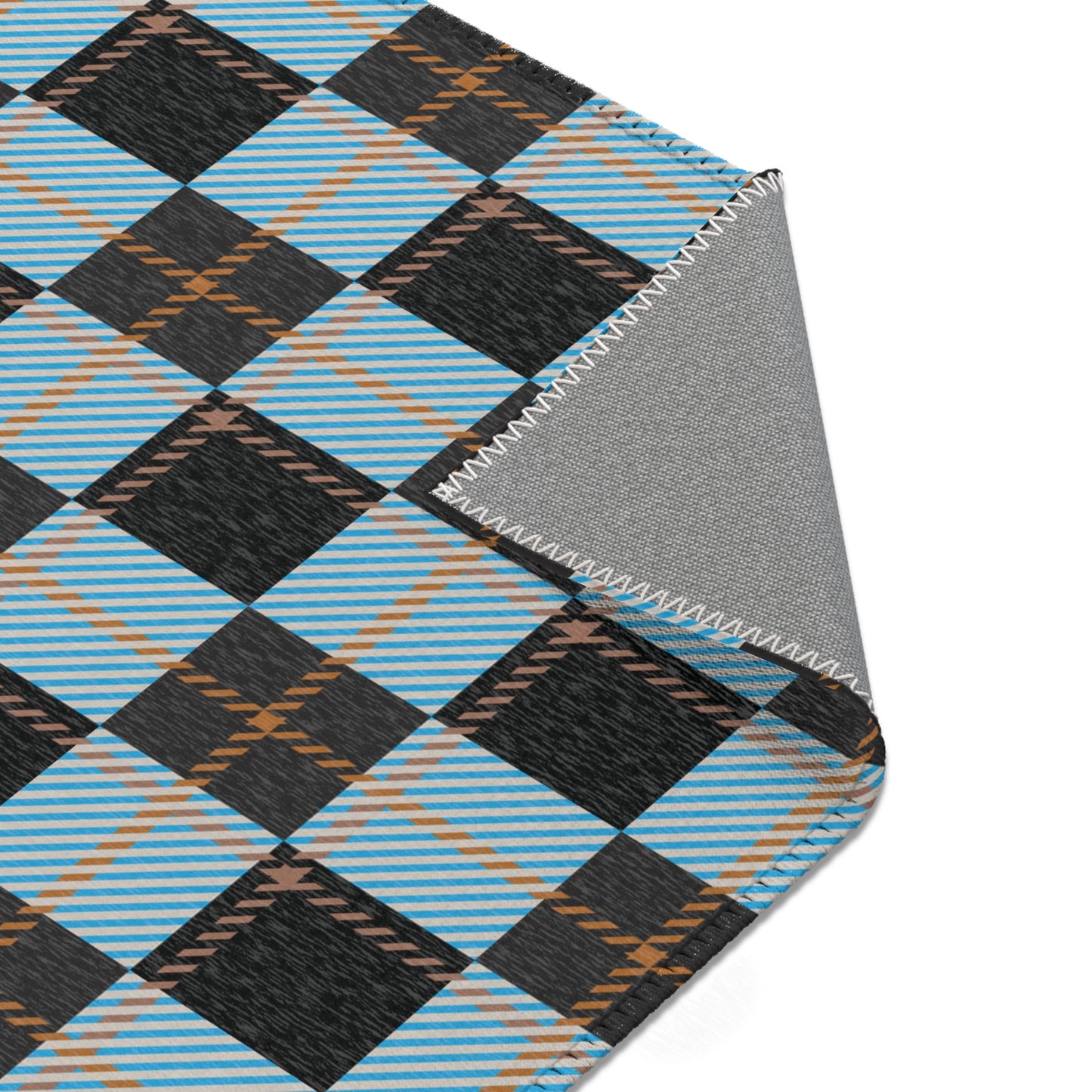 Ember Frost Area Rug – Frozen Tartan FW25