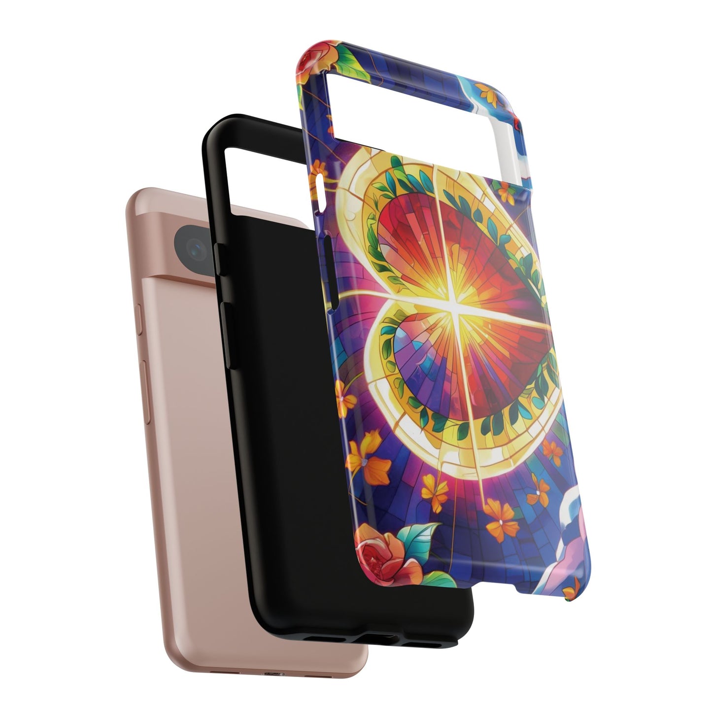 "Heart of Light" Phone Case – Stained Glass Faith Edition