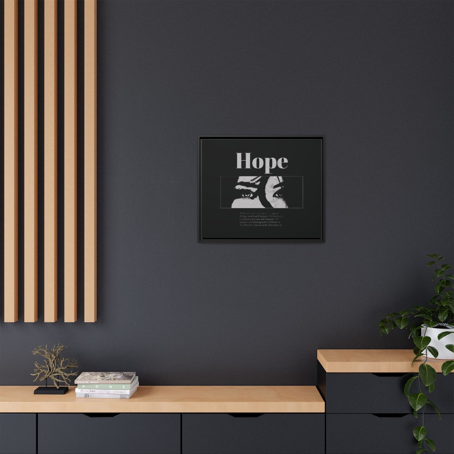 Hope – Eyes That Still Believe (Framed Art Print)