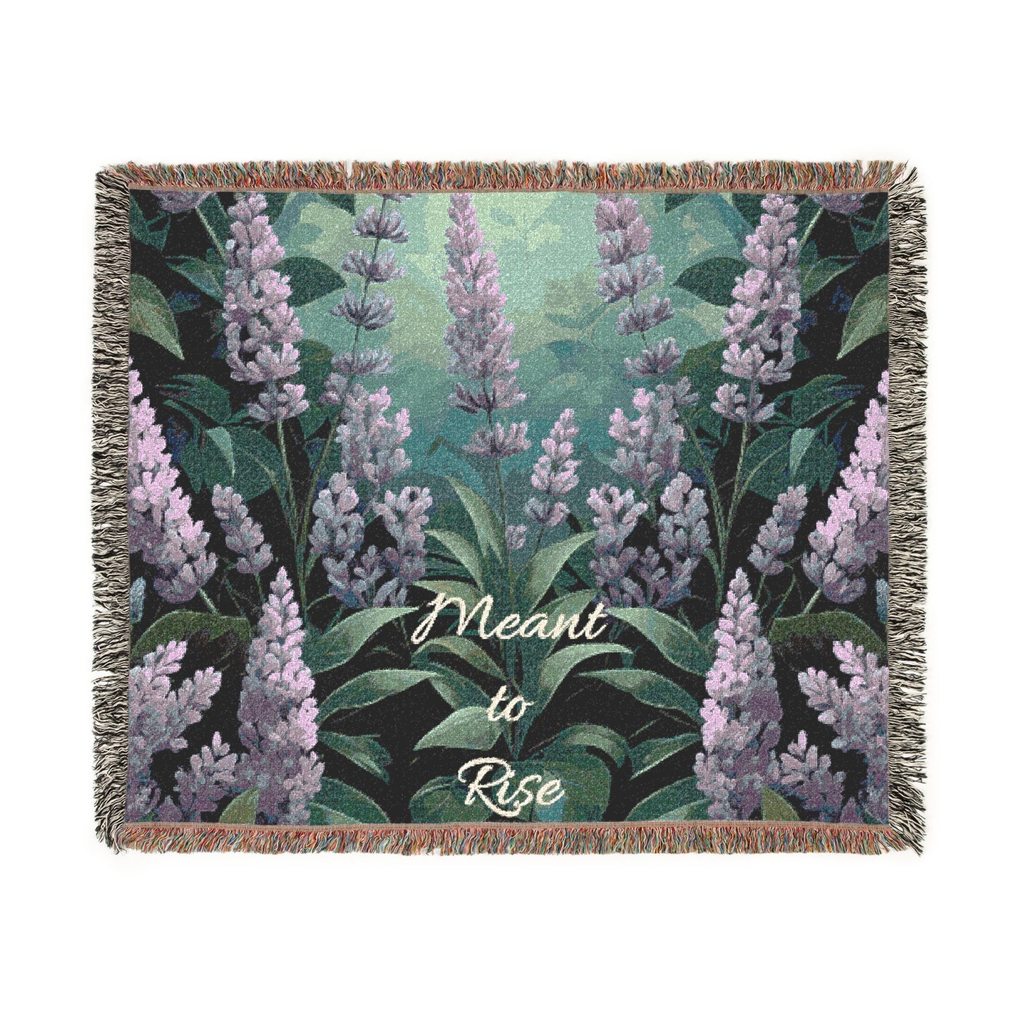 Meant to Rise – Lavender Garden Woven Throw