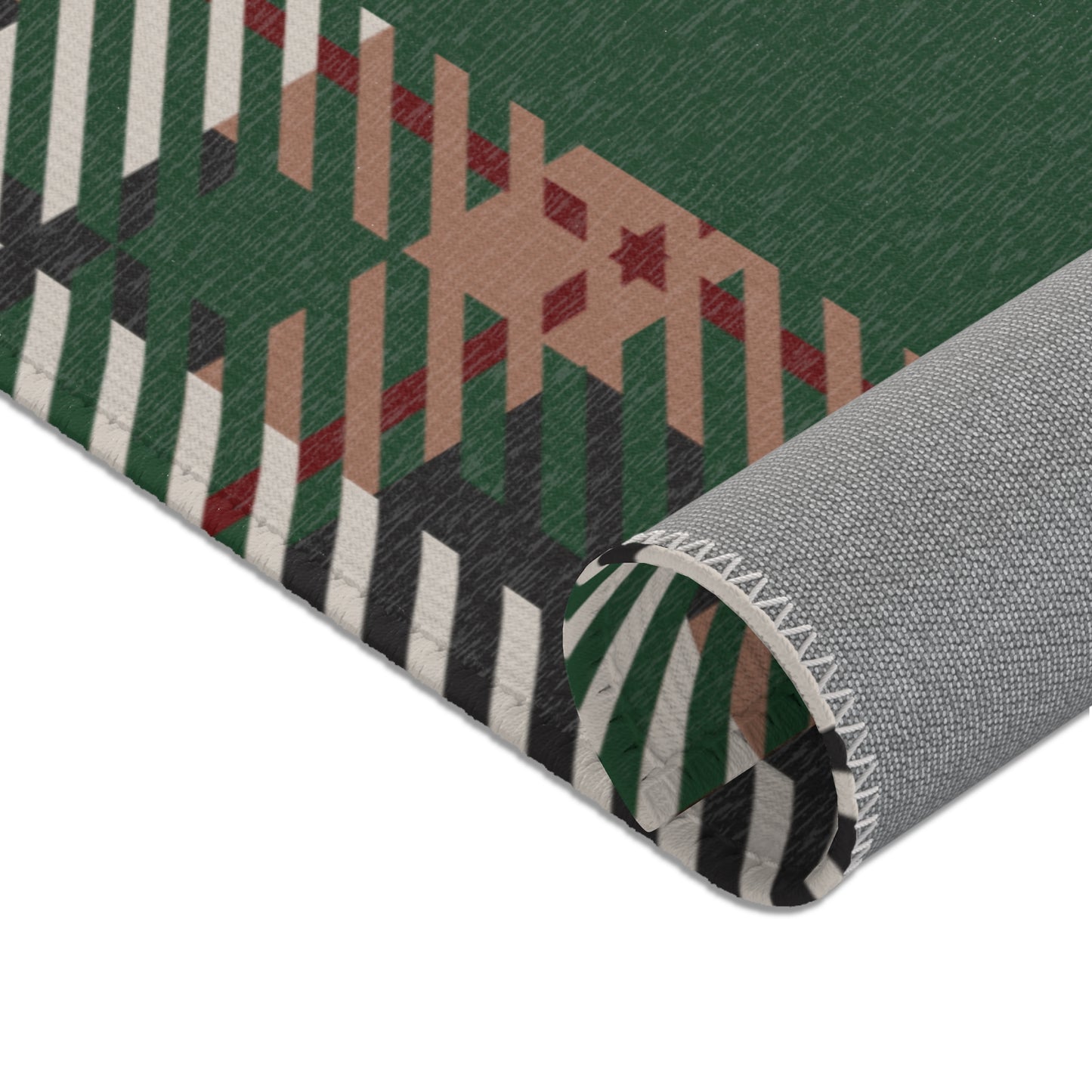 Abide Rug – Evergreen & Plaid