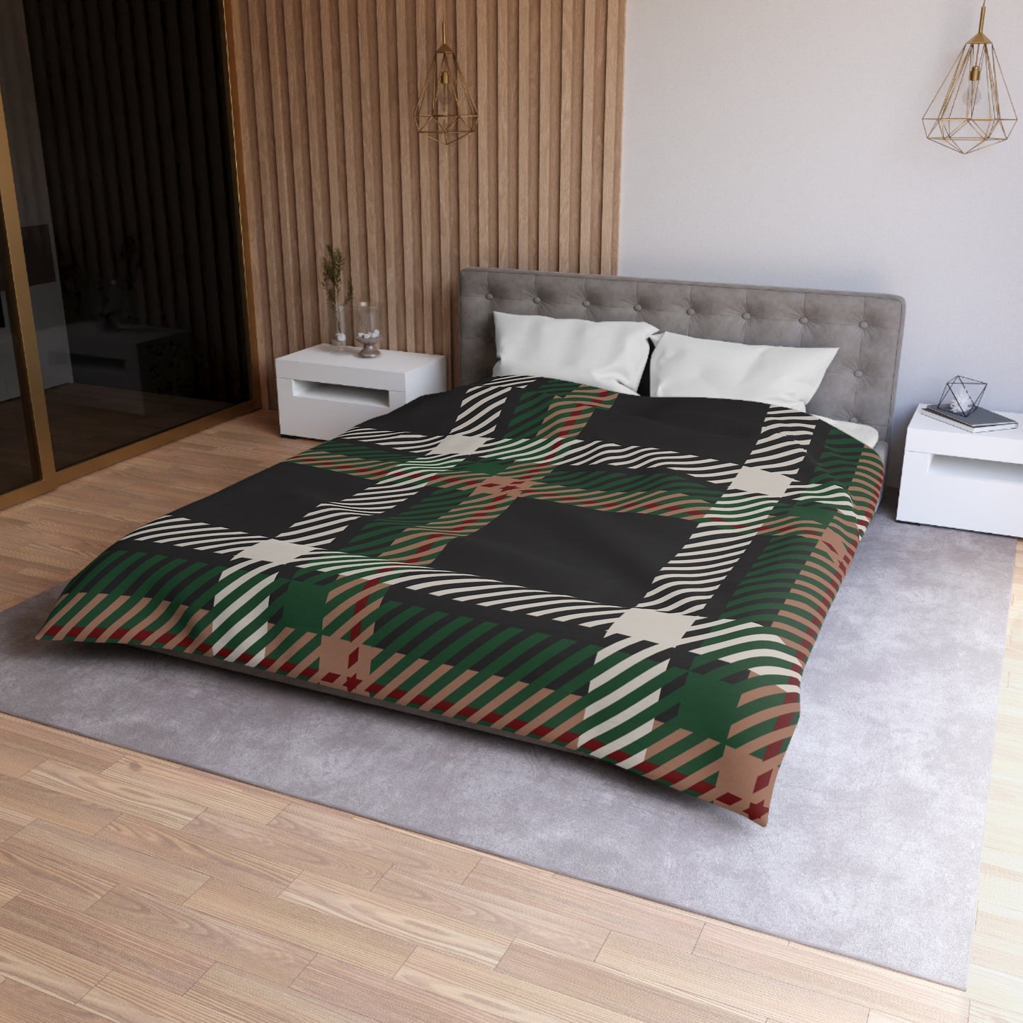 Faithful Tartan | Duvet Cover (Cream or White Underside)