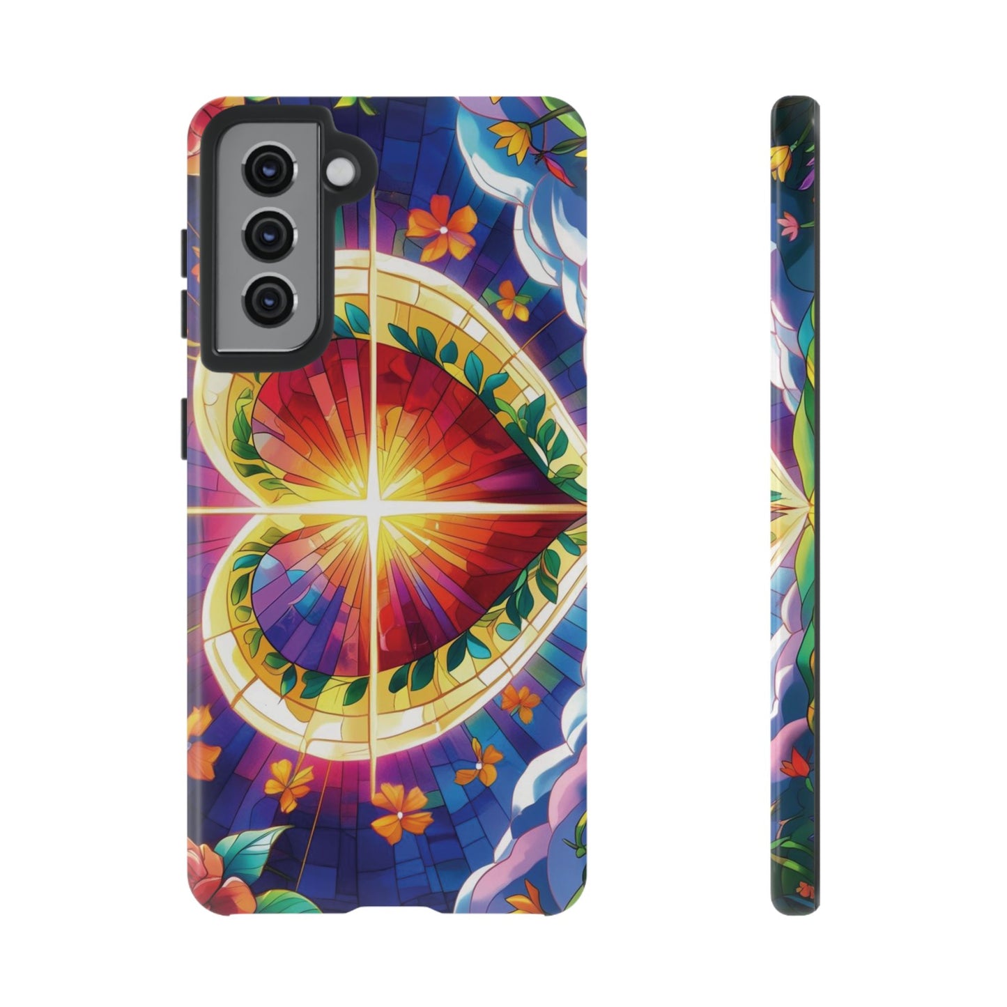 "Heart of Light" Phone Case – Stained Glass Faith Edition