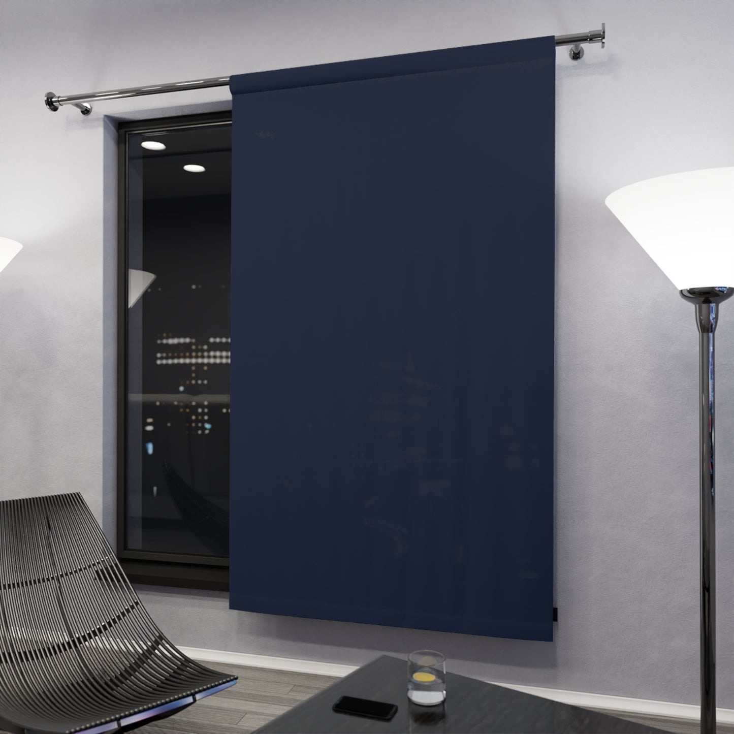 Midnight Luxe: Pure Midnight Solid Panel