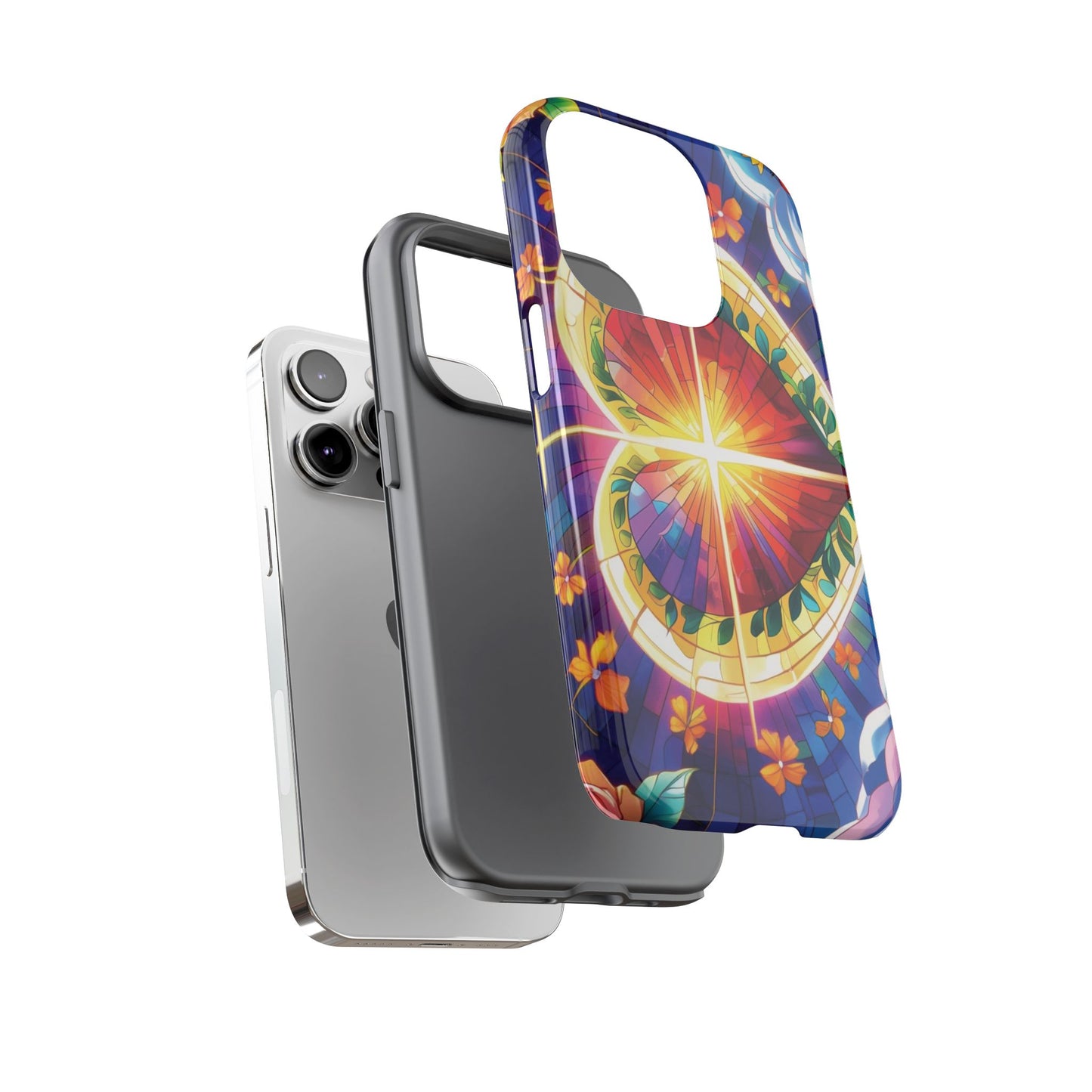 "Heart of Light" Phone Case – Stained Glass Faith Edition