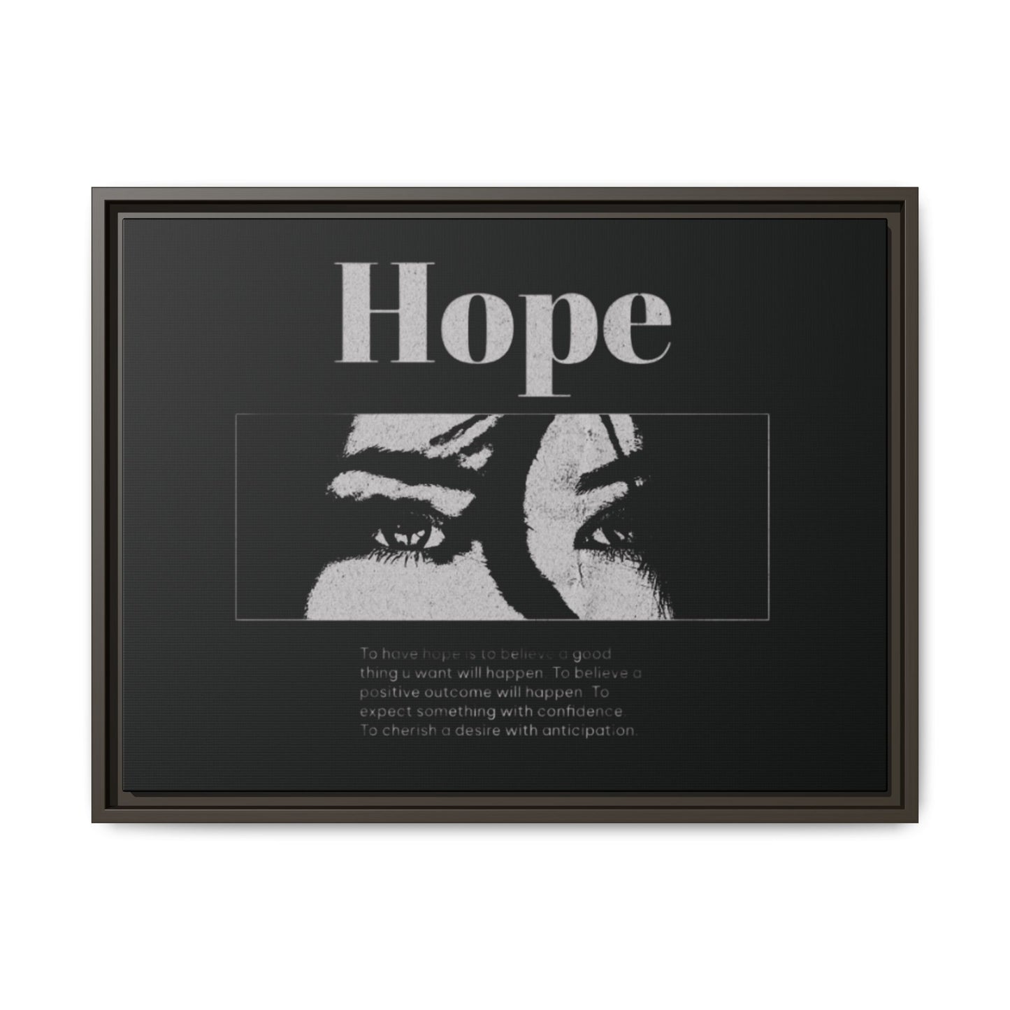 Hope – Eyes That Still Believe (Framed Art Print)