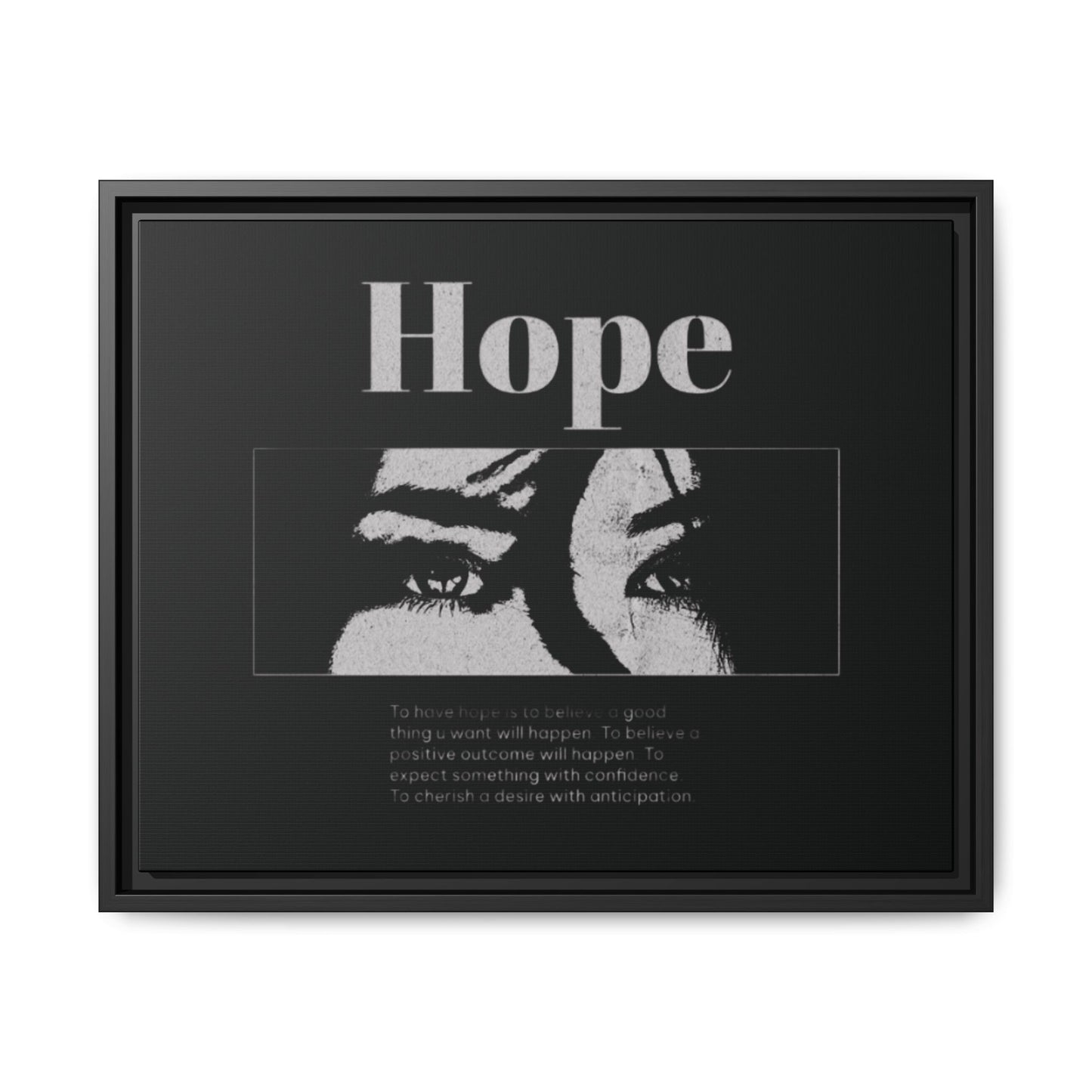 Hope – Eyes That Still Believe (Framed Art Print)