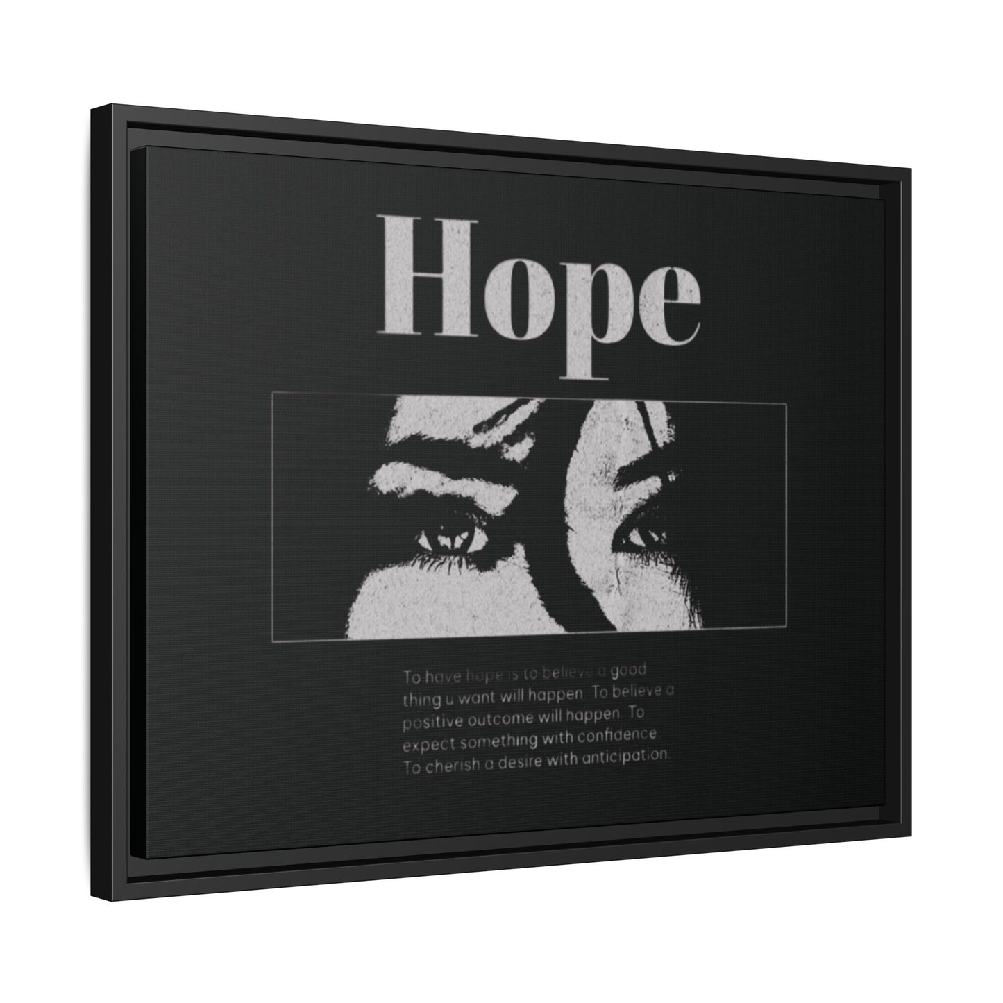 Hope – Eyes That Still Believe (Framed Art Print)
